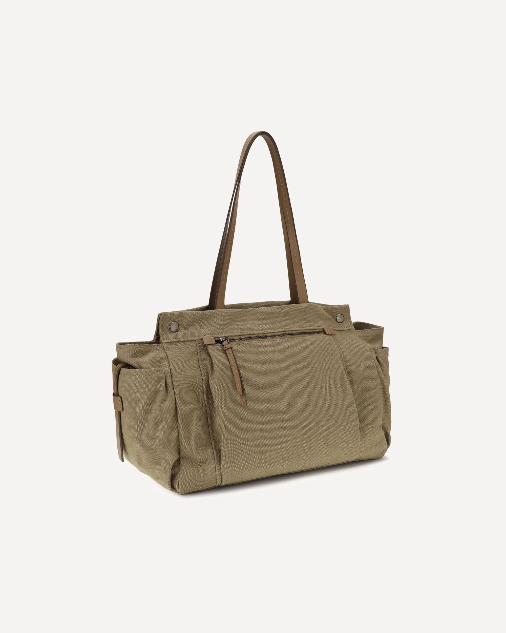 Prada Prada Route Tote Bag Canvas Leather