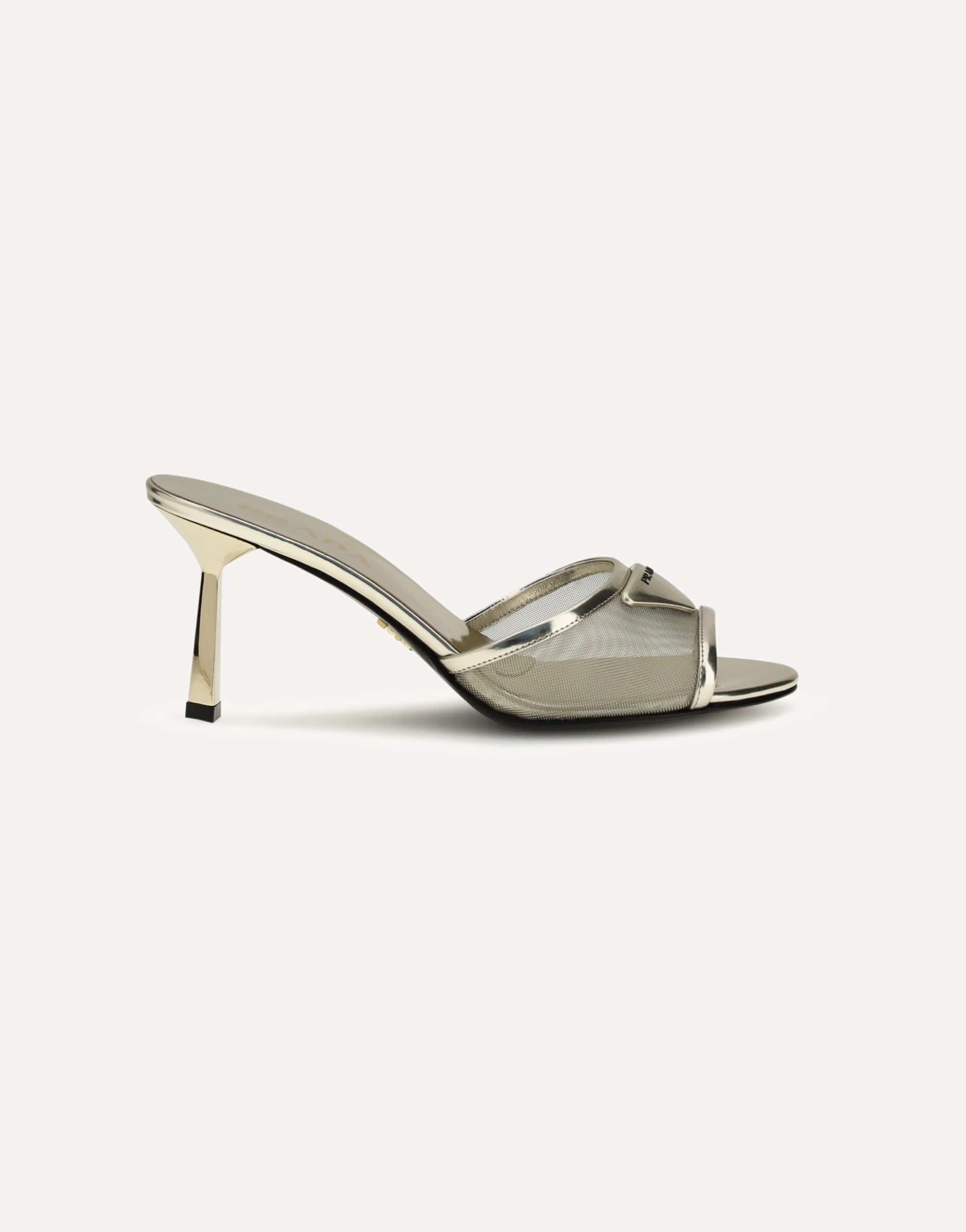 Prada Sandals With The Triangular Logo