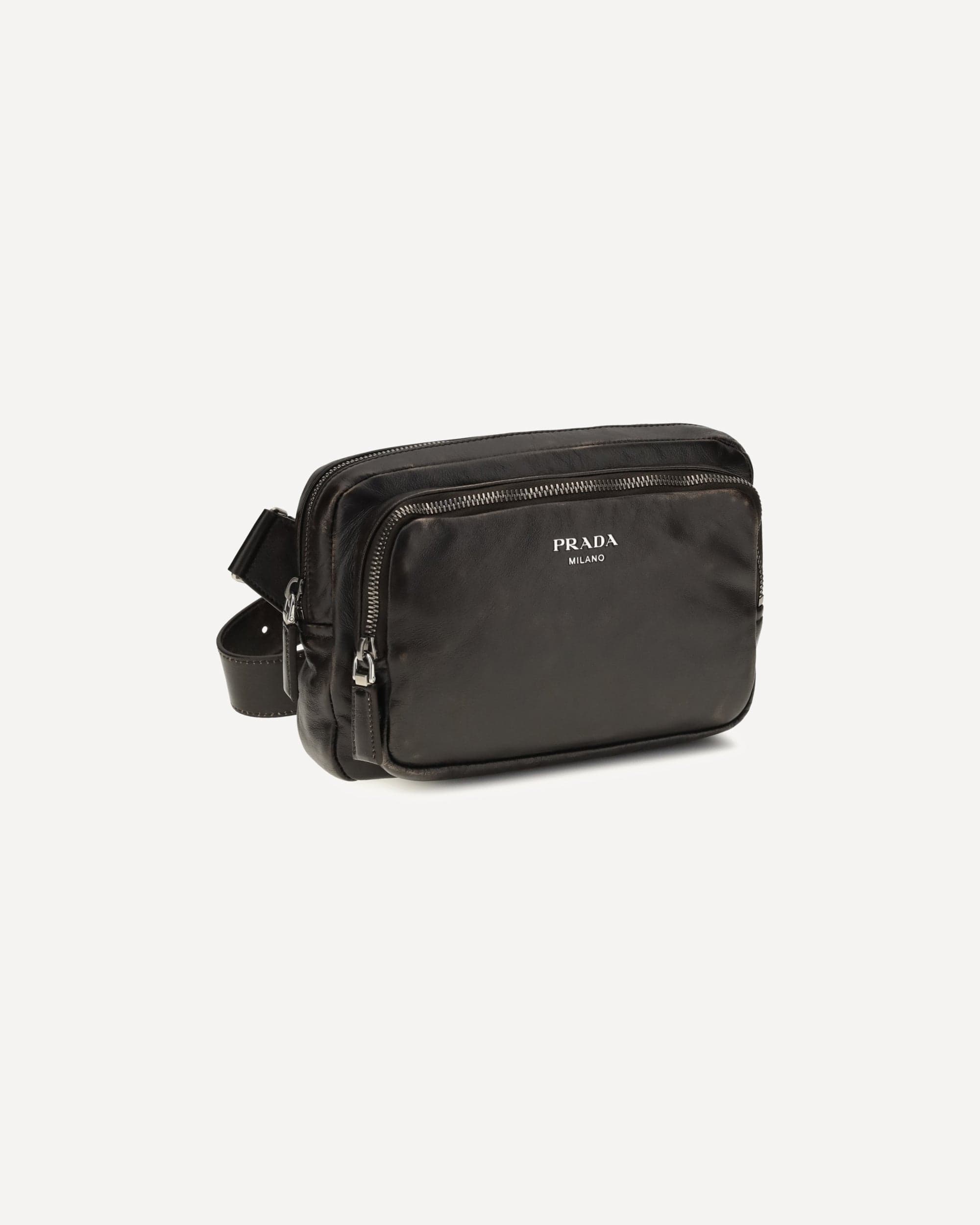 Prada Prada Shoulder Bag In Aged-Effect Nappa Leather