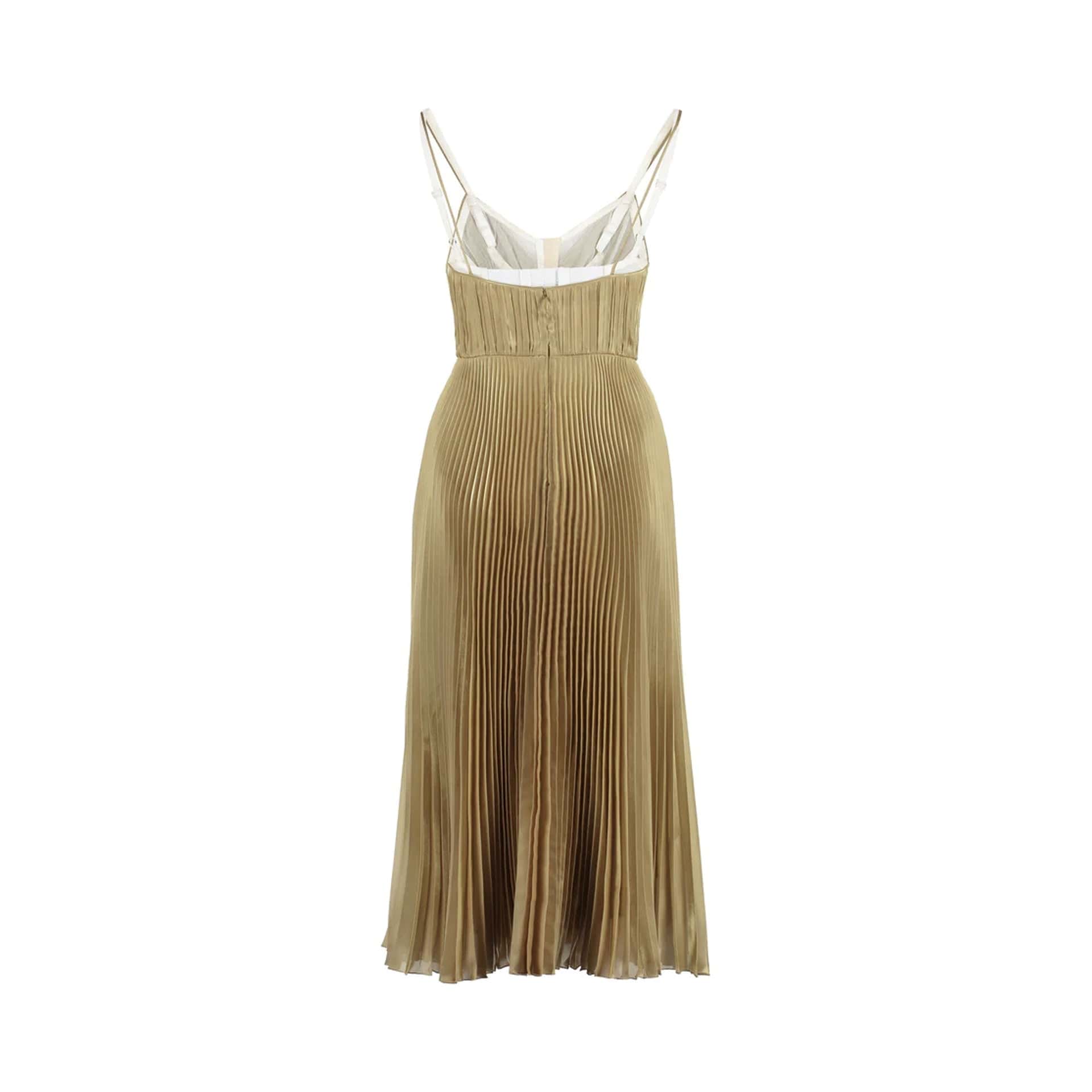 Prada Sleeveless V-Neck Midi Dress