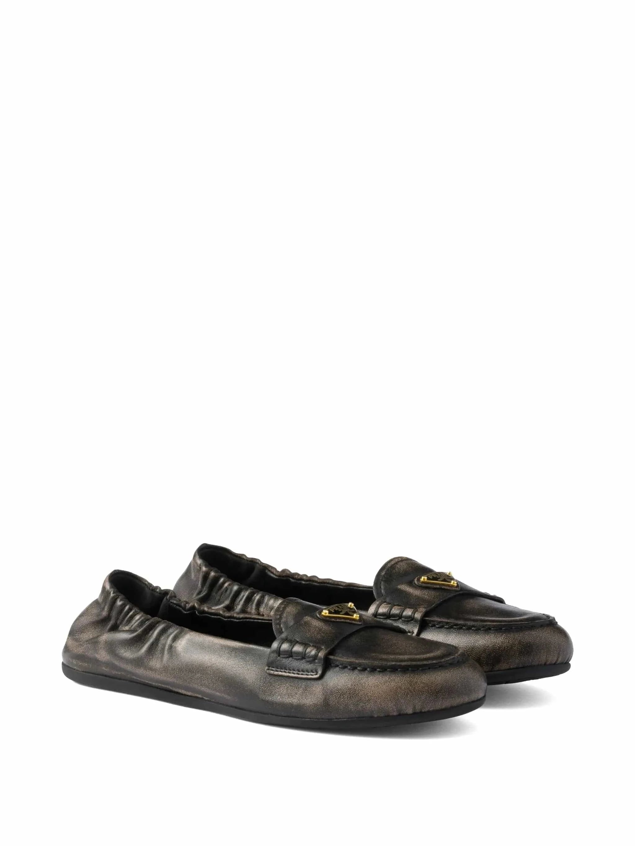 Prada Slip-On Leather Loafers