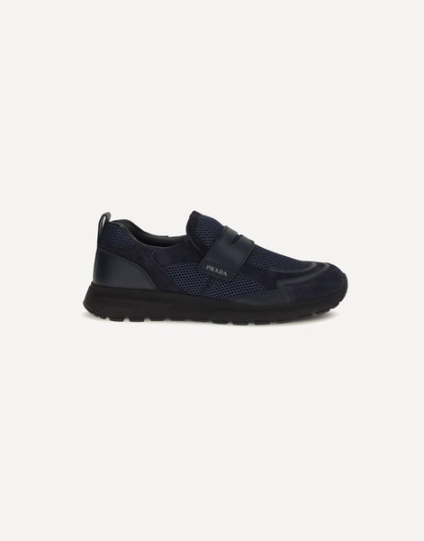 靴 PRADA SPORT square toe shoes gun smoke Prada Mocassins Esportivos em Mesh | Sendegaro BR