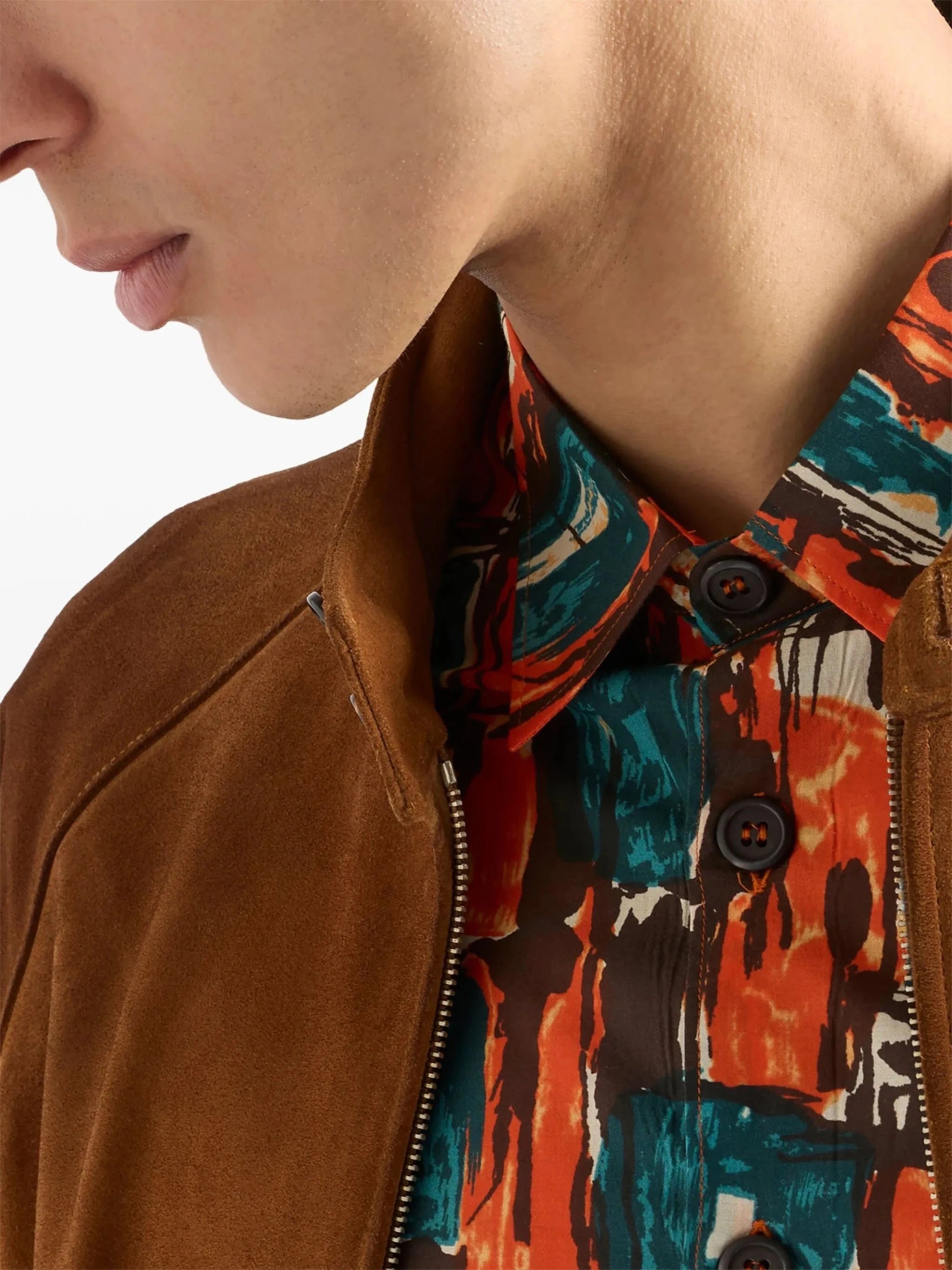 Prada Square-Print Shirt