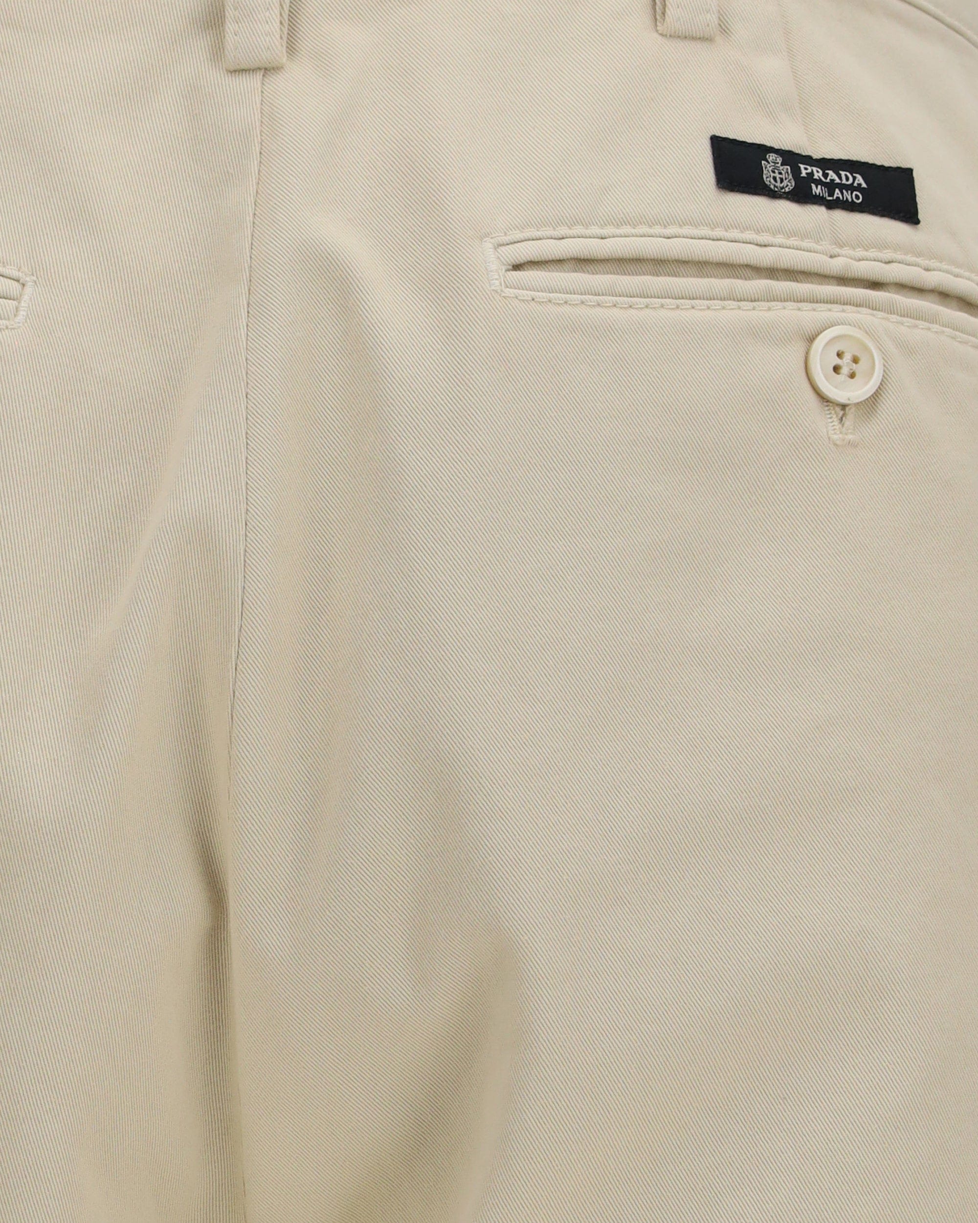 Prada Prada Straight-Leg Cotton Pants