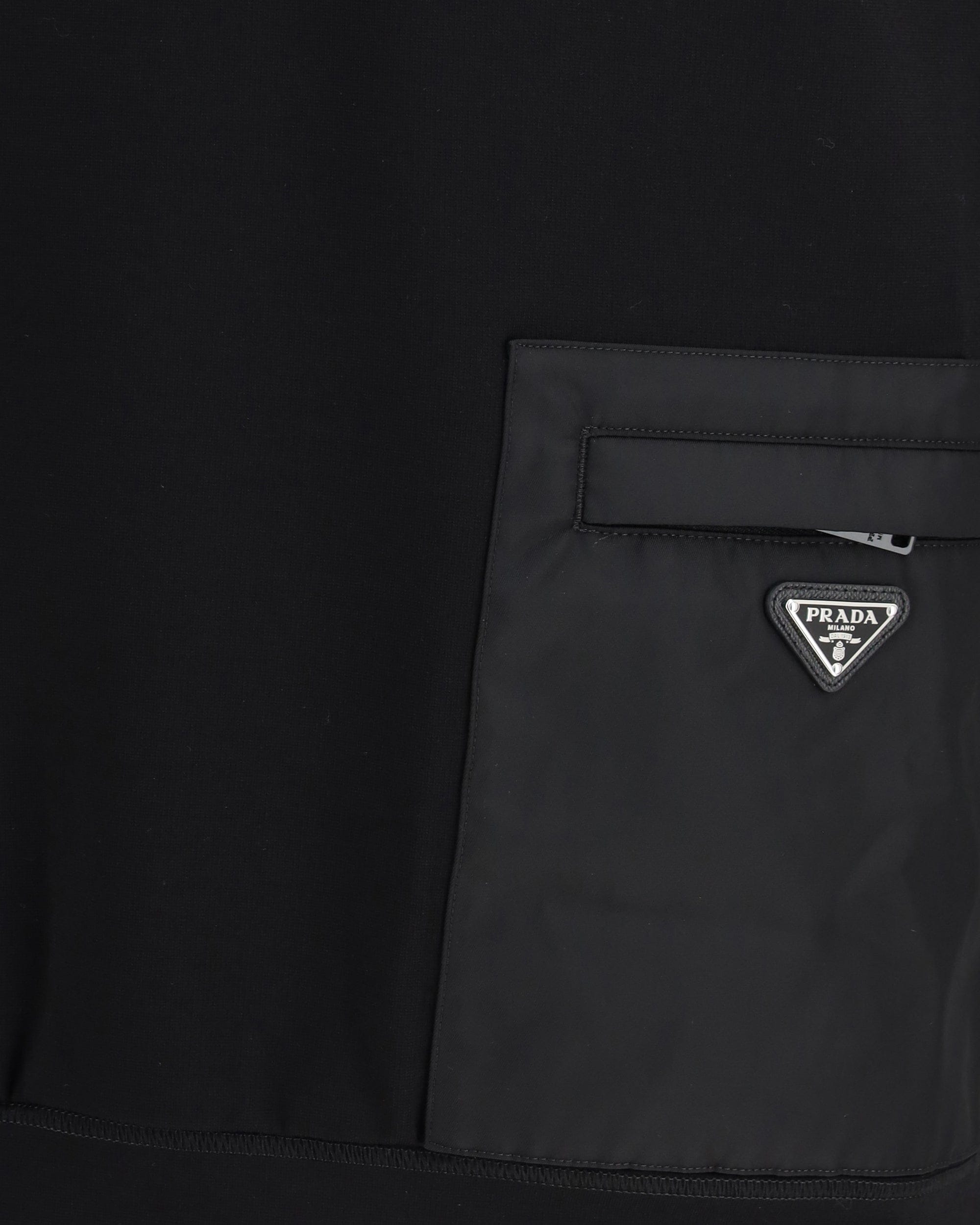 Prada Stretch Jersey Crew Sweatshirt