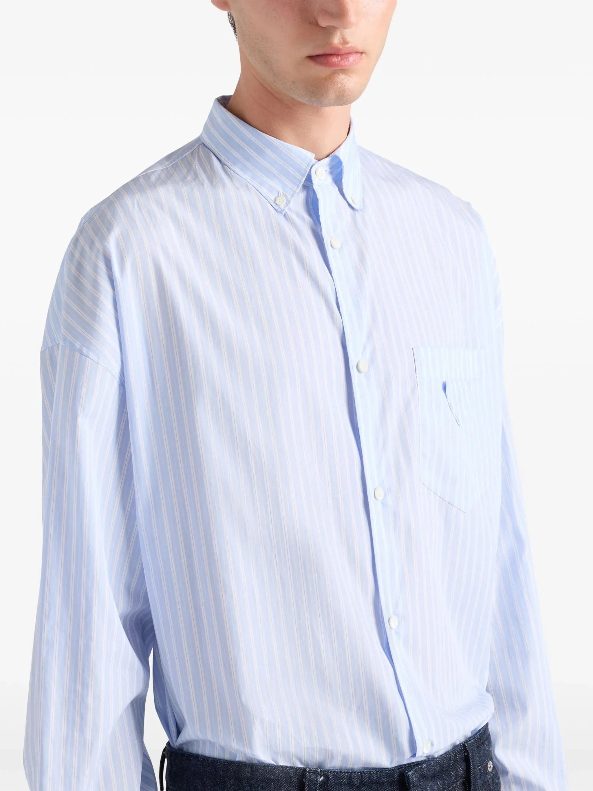 Prada Striped Cotton Shirt