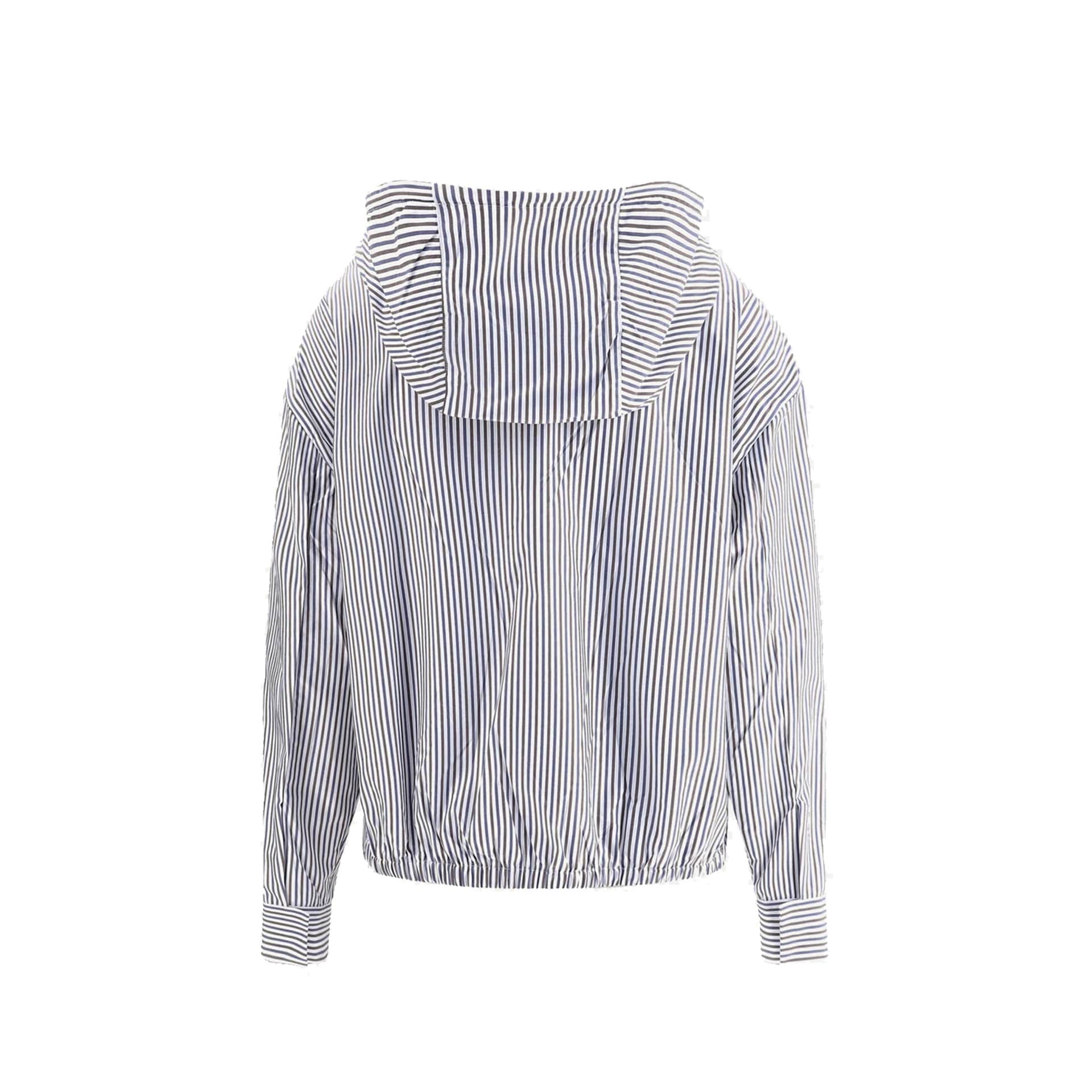 Prada Striped Hooded Zip Jacket - alternate view