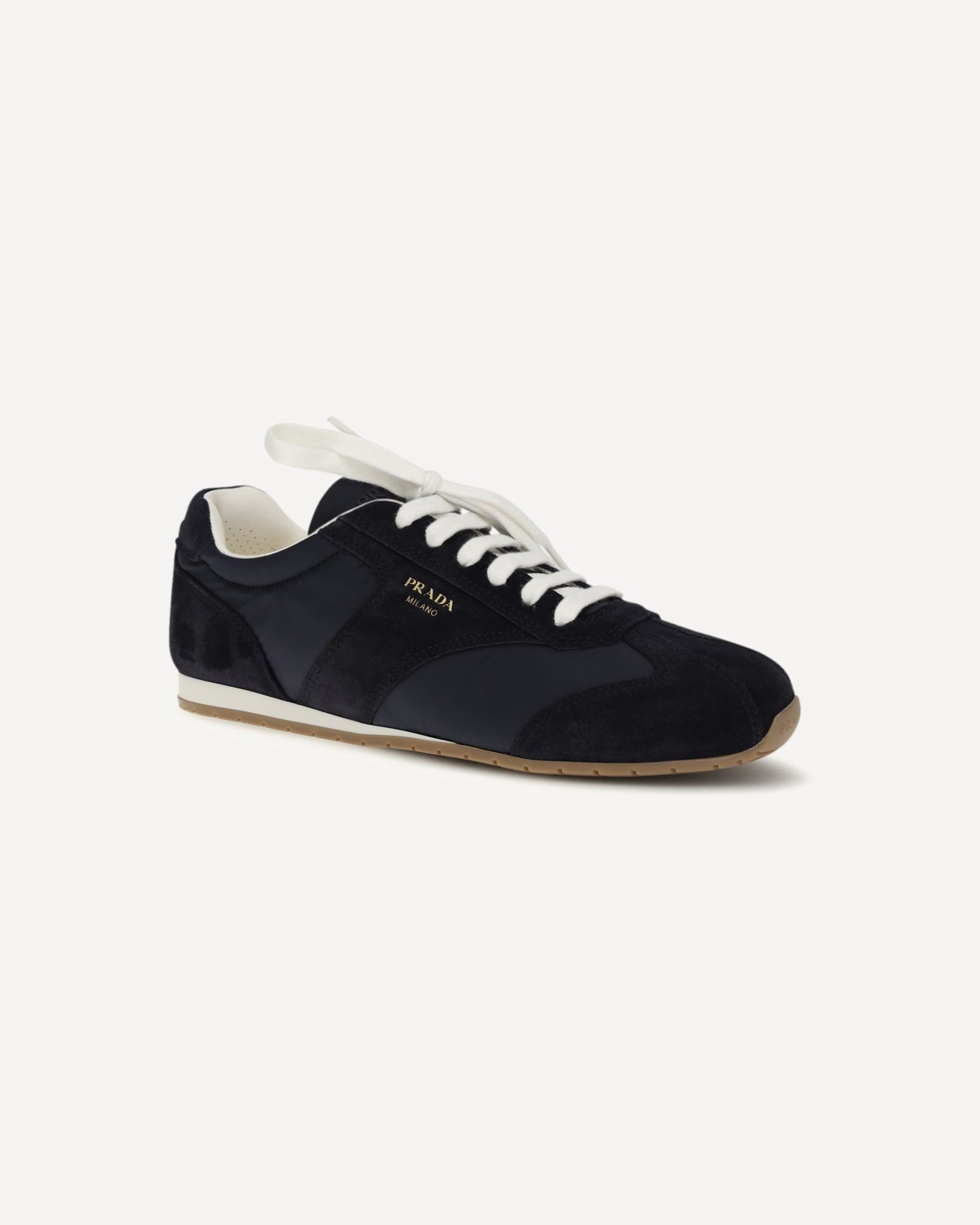 Prada Suede And Fabric Sneakers - alternate view