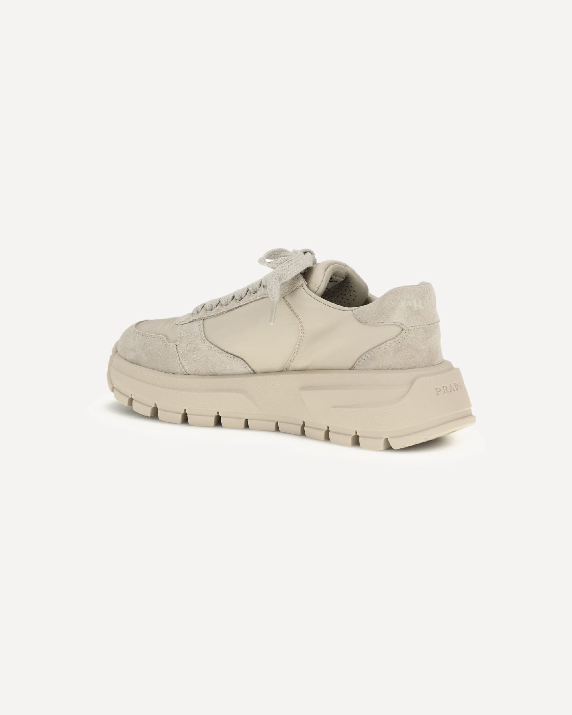 Prada Suede And Re-Nylon Sneakers