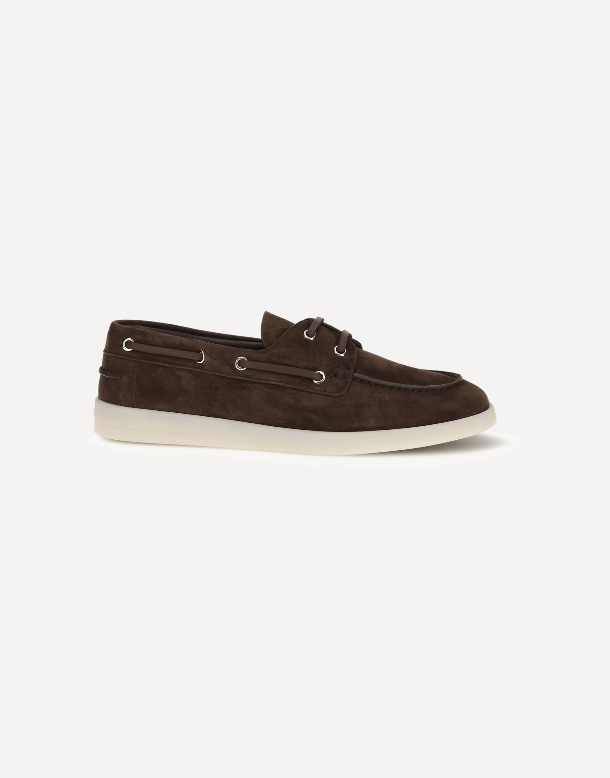 Prada Suede Boat Loafers