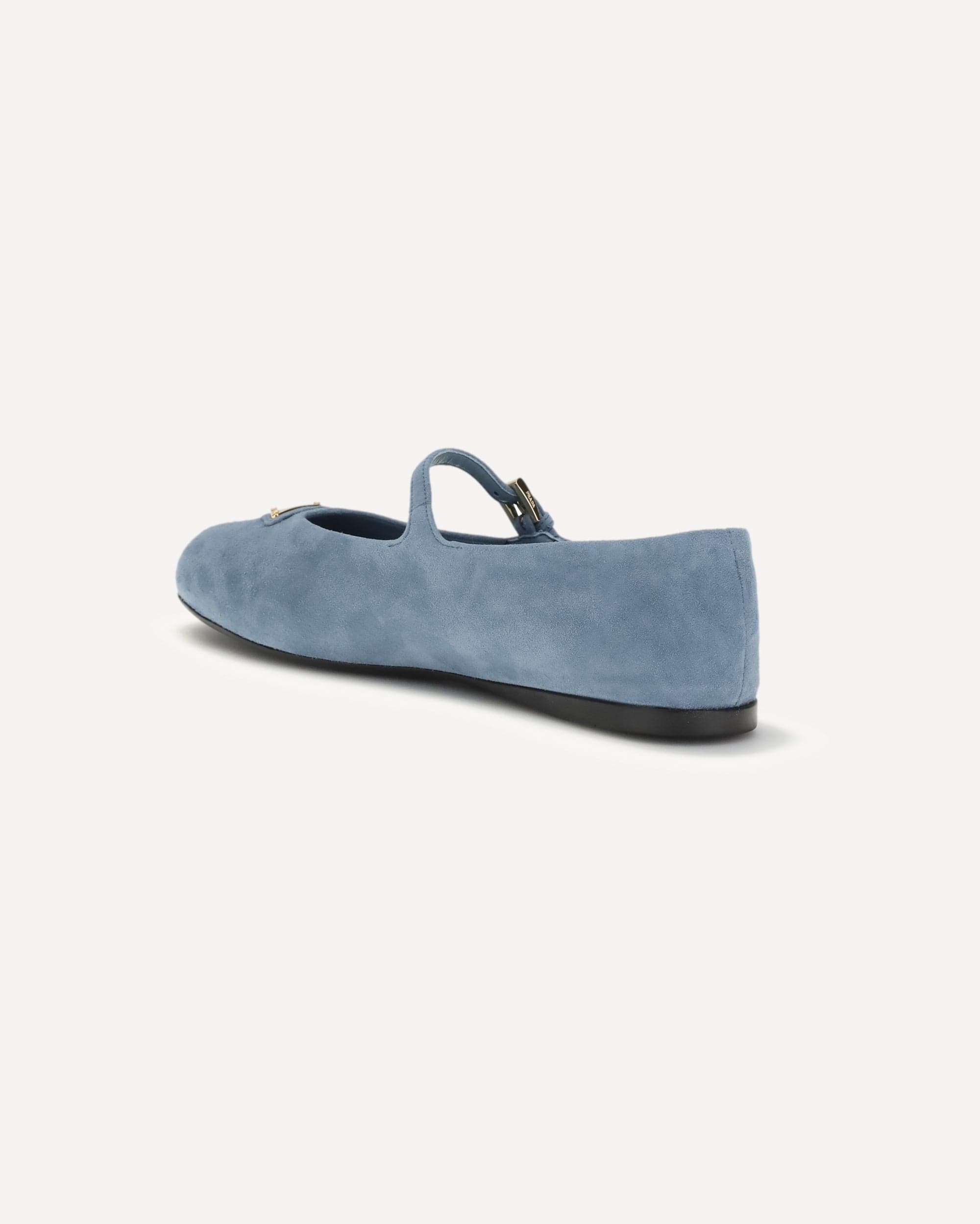 Prada Suede Leather Ballerinas
