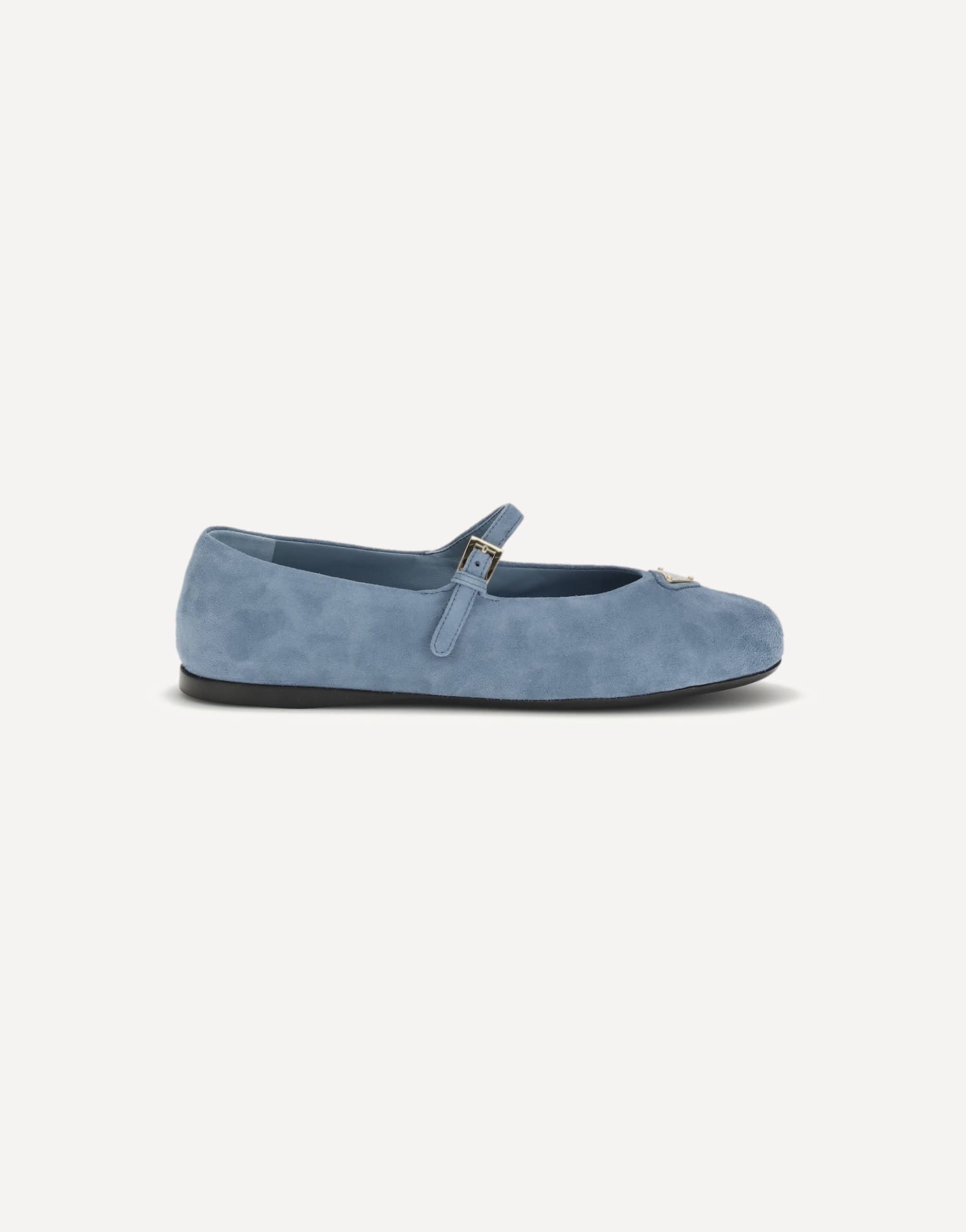 Prada Suede Leather Ballerinas