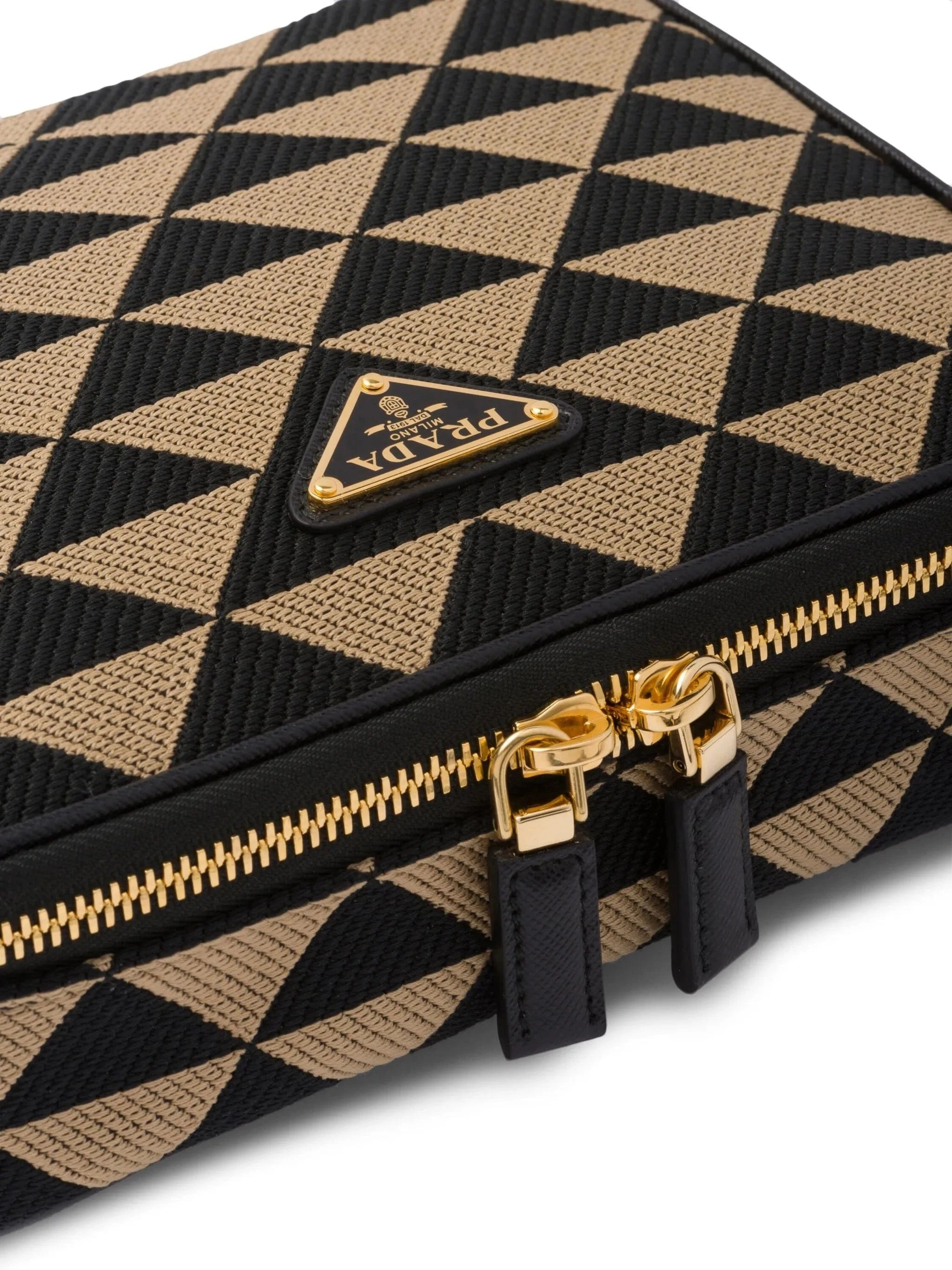 Prada Symbole Embroidered Messenger Bag | Sendegaro TW Prada Symbole Embroidered Messenger Bag | Sendegaro TW