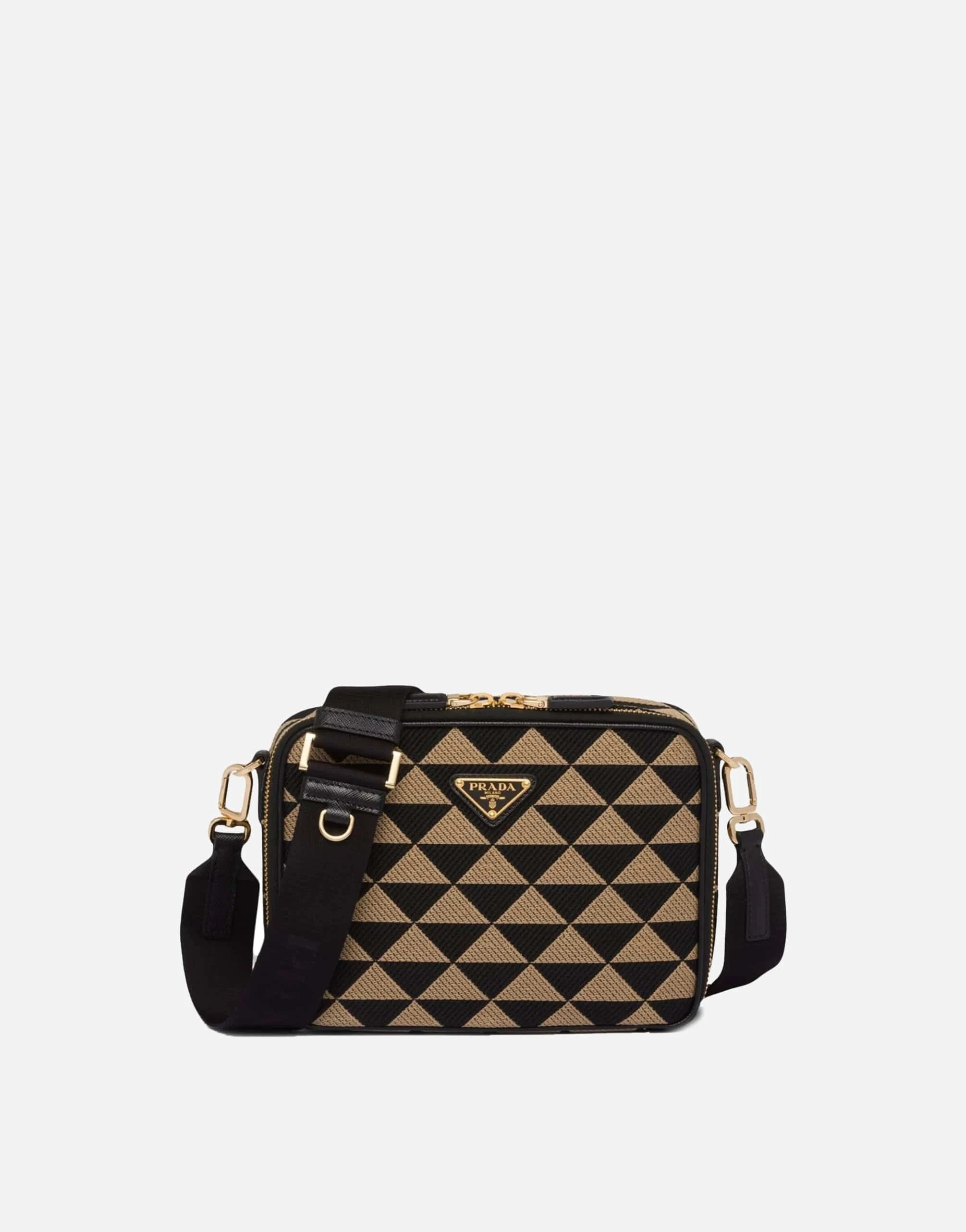 Prada Prada Symbole Embroidered Messenger Bag