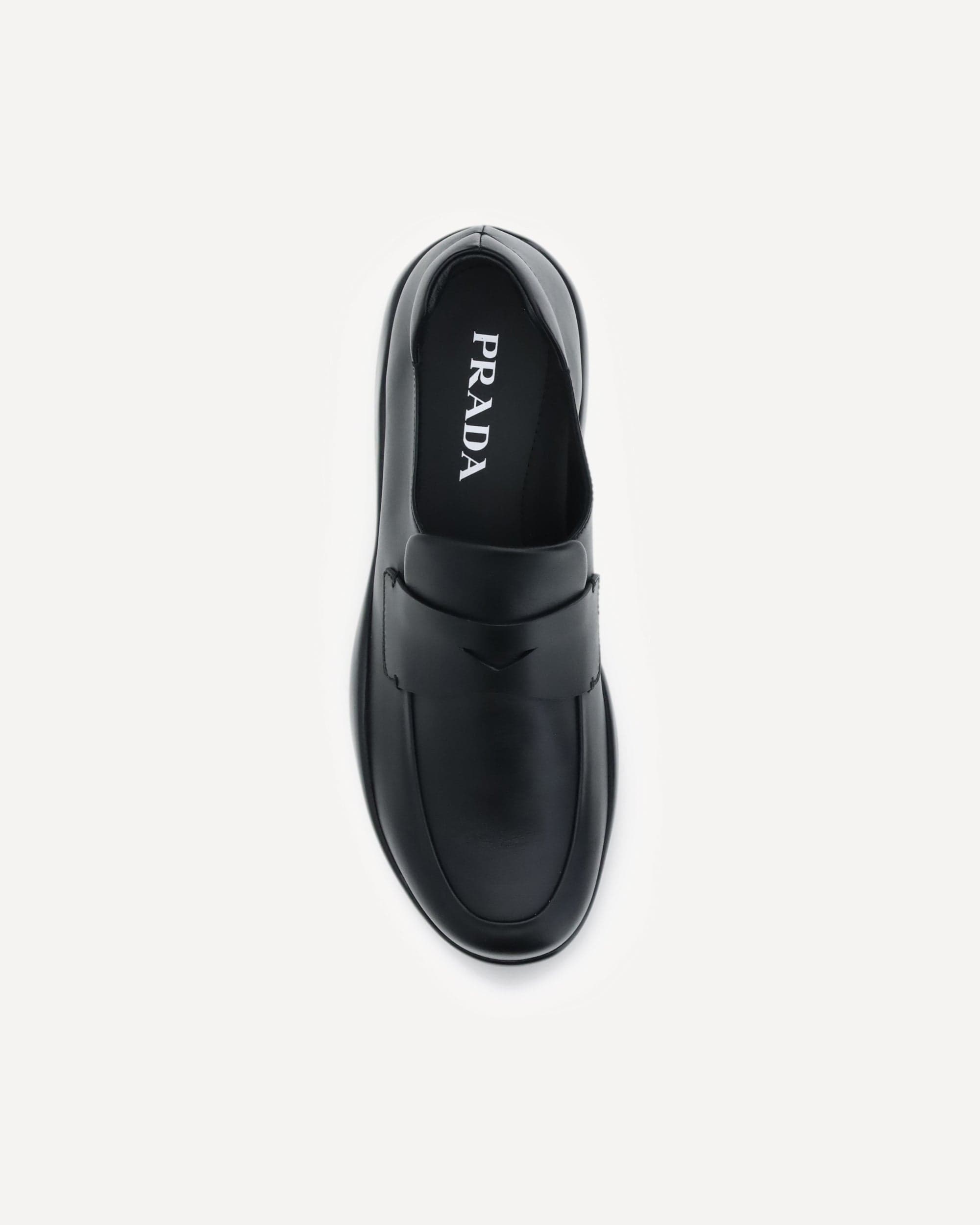 Prada Toblach Leather Loafers