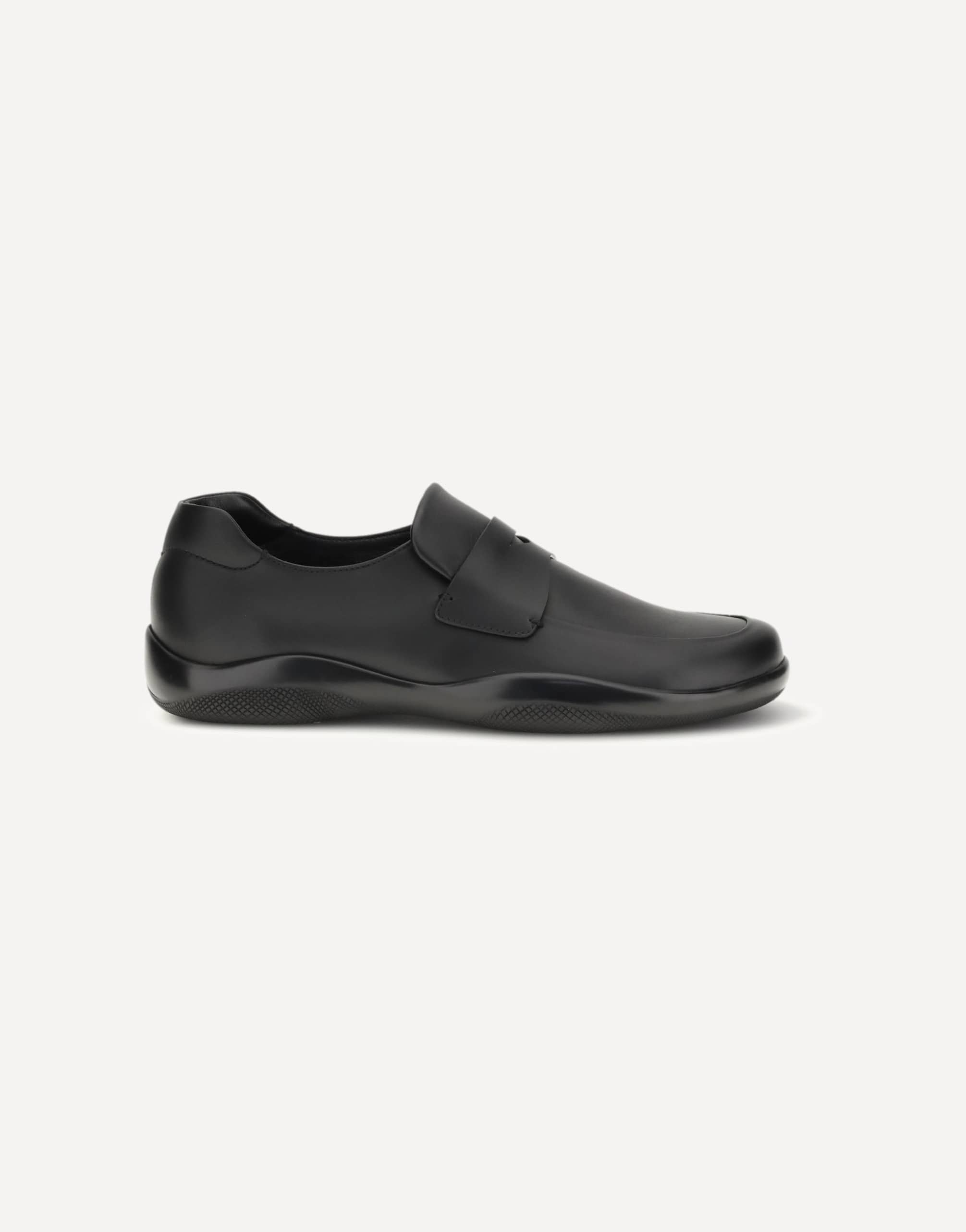 Prada Toblach Leather Loafers