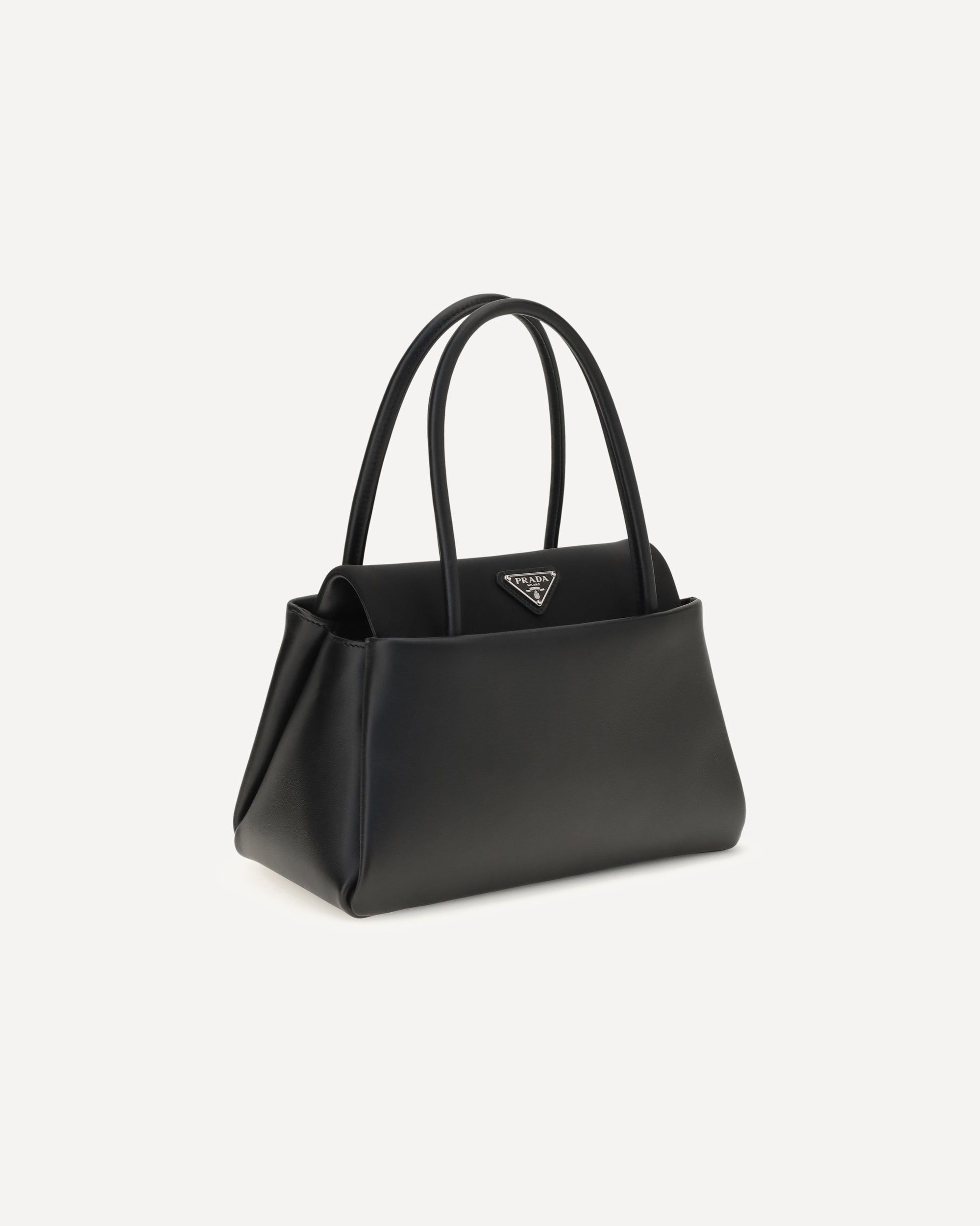 本物 美品■プラダ■ トライアングル ロゴ ブラック ハンドバッグ トートバッグ Prada トライアングルロゴ トップハンドルバッグ | Sendegaro JP