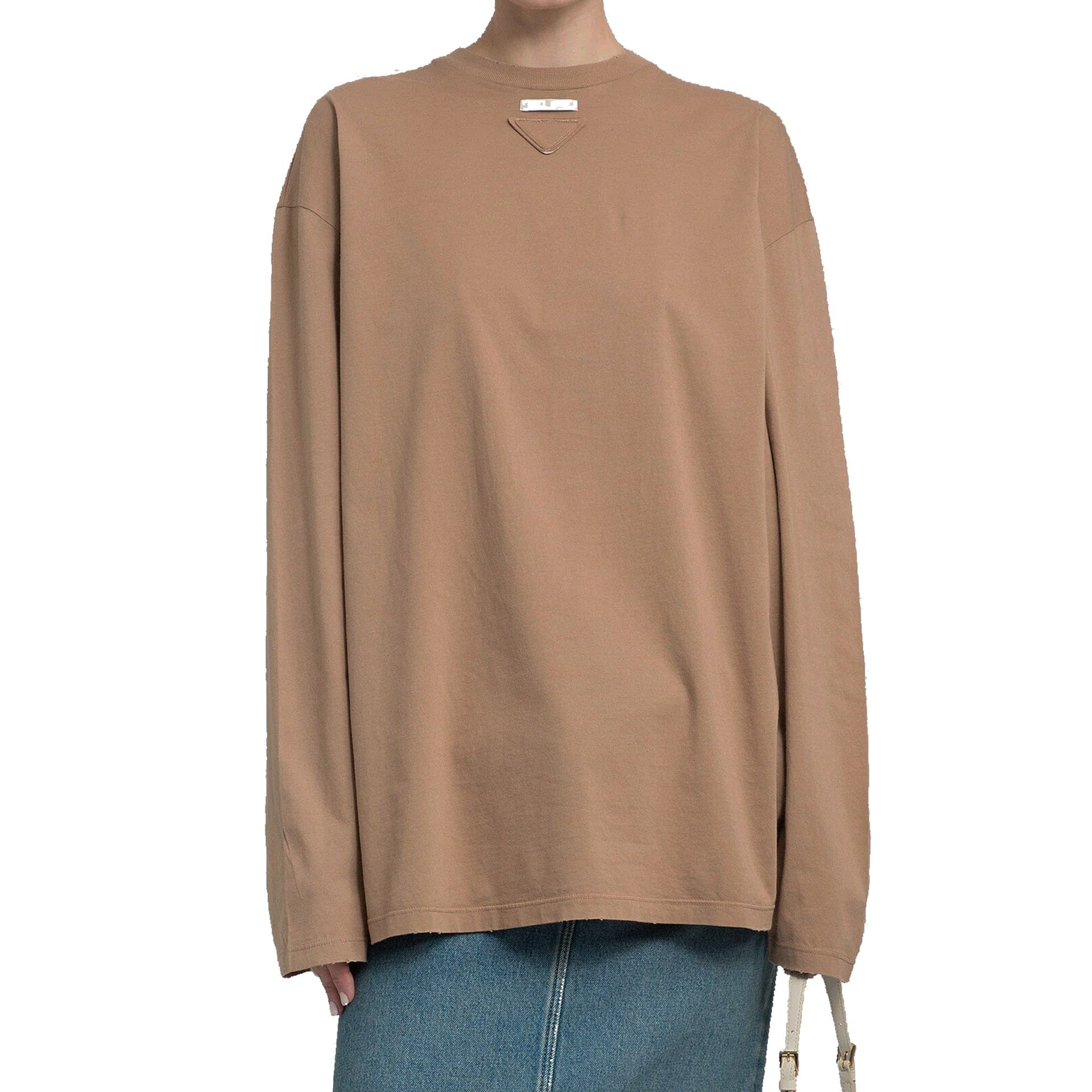 Prada トライアングルロゴ ロングスリーブTシャツ | Sendegaro JP