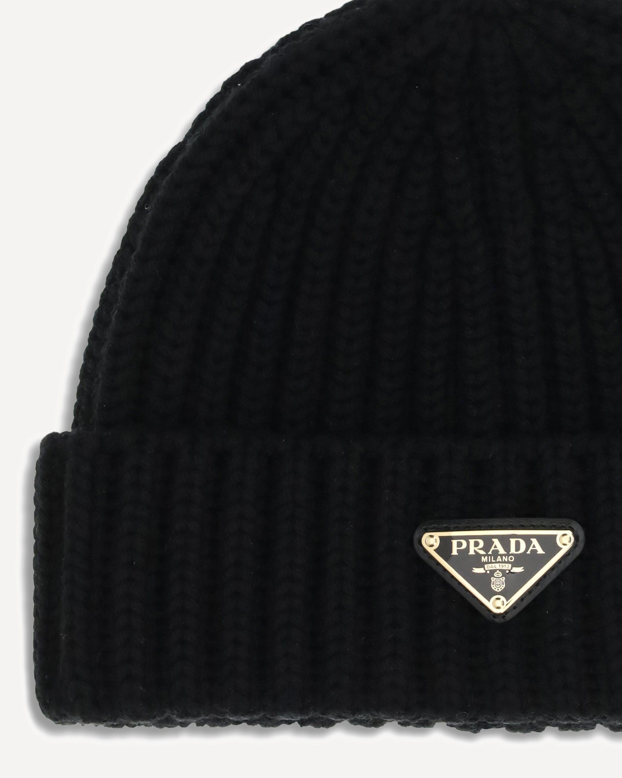 Шапка-бини Prada из натуральной шерсти