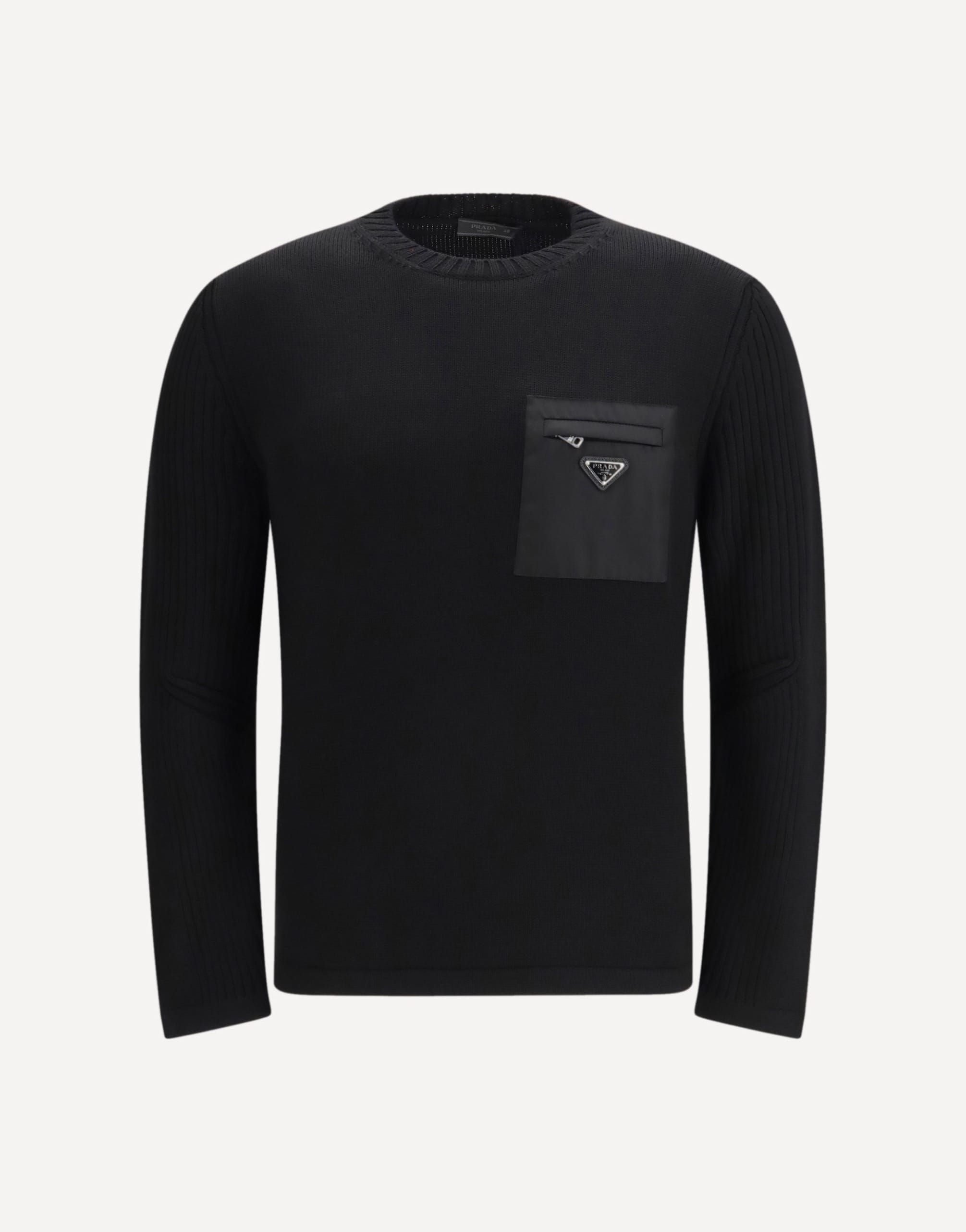 Prada Virgin Wool Crewneck Sweater