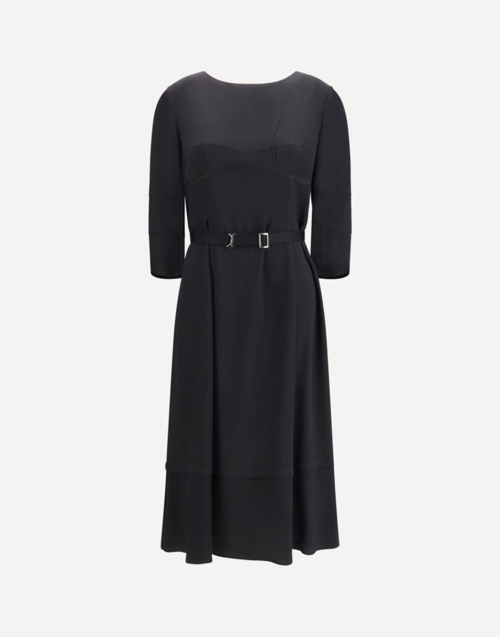 Prada Wool And Silk Midi Dress