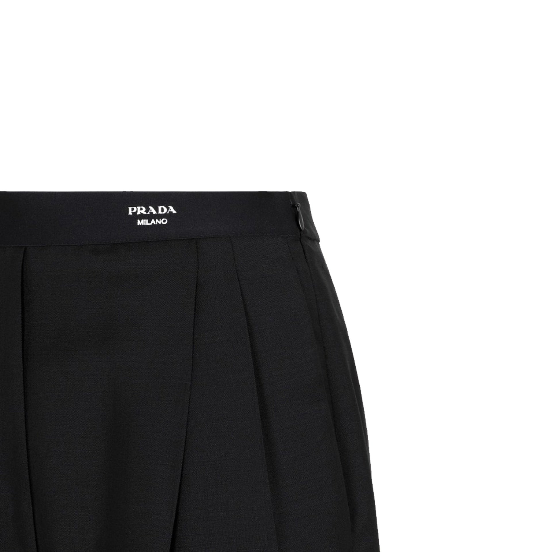 Prada Calça clássica de lã Prada com logo | Sendegaro BR