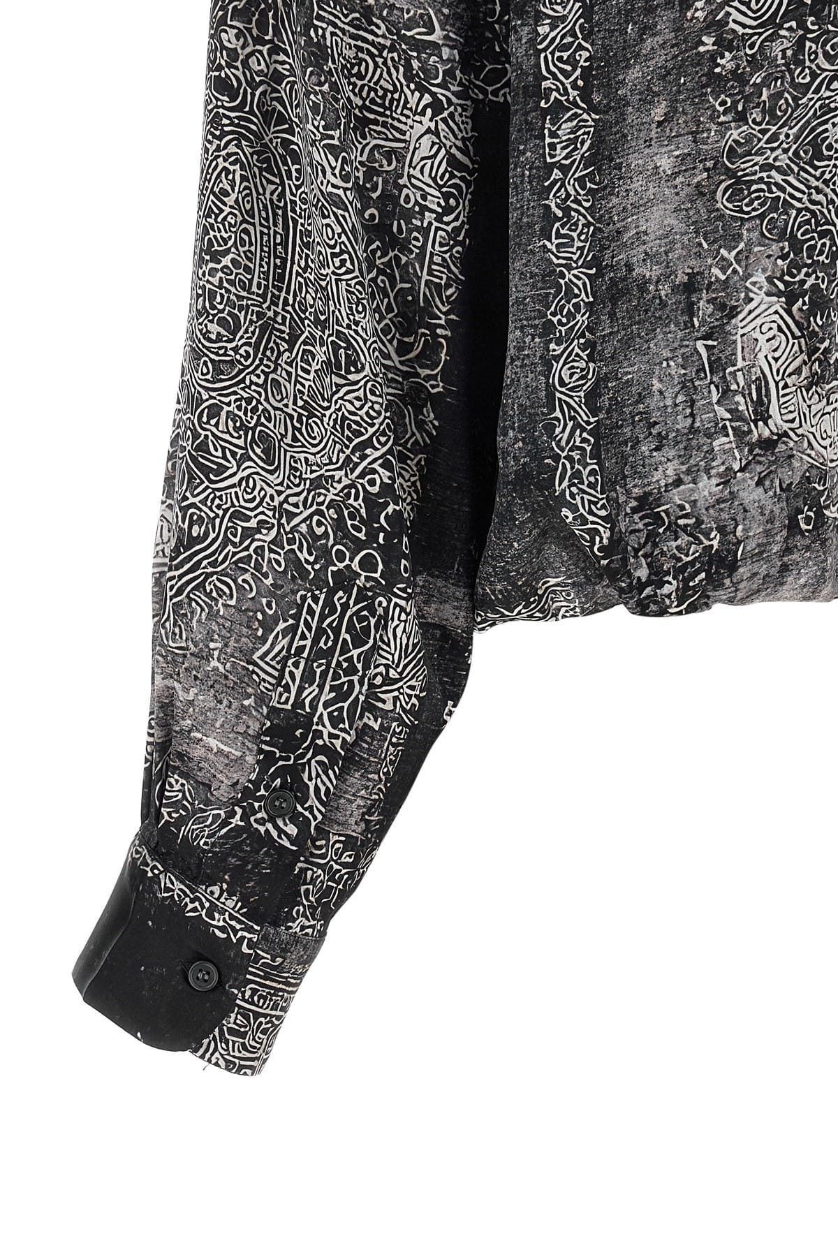 R13 R13 Bubble Print Silk Shirt