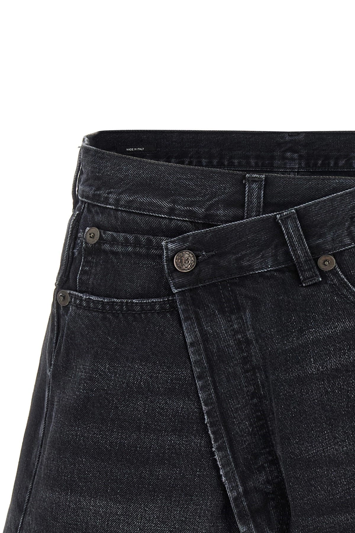 R13 R13 Cross Over Denim Shorts