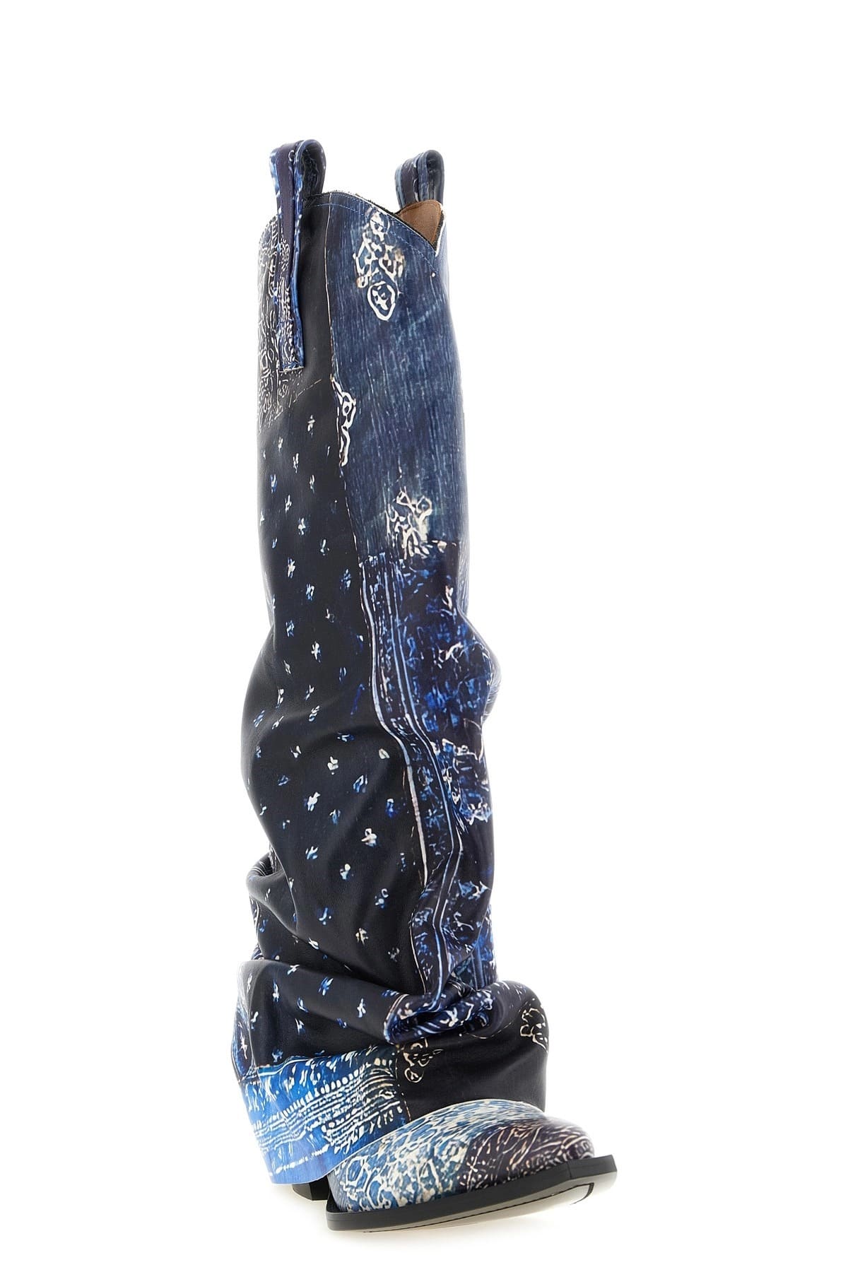 R13 R13 Mid Cowboy Bandana Boots