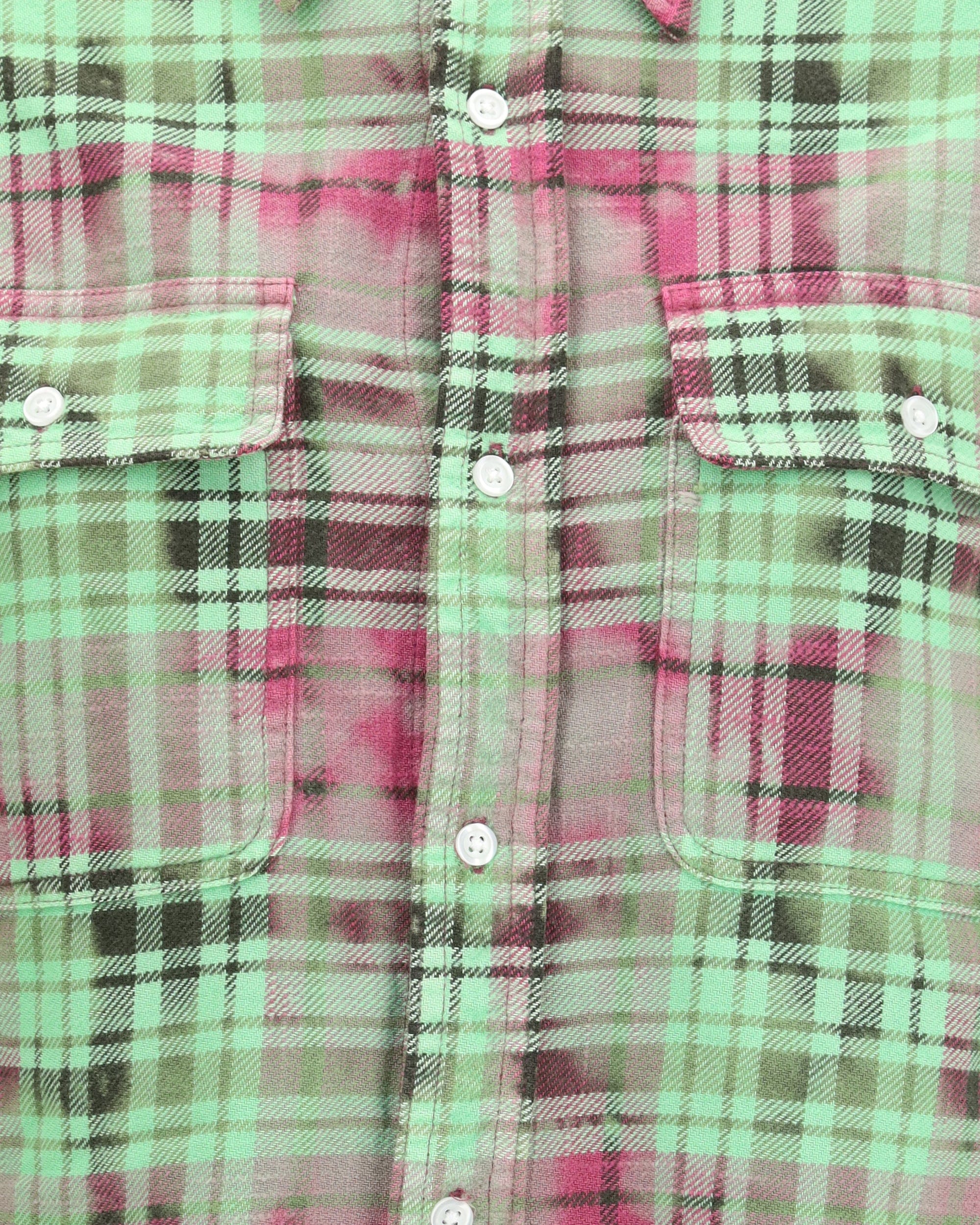 R13 Plaid Shirt With Frayed Hem