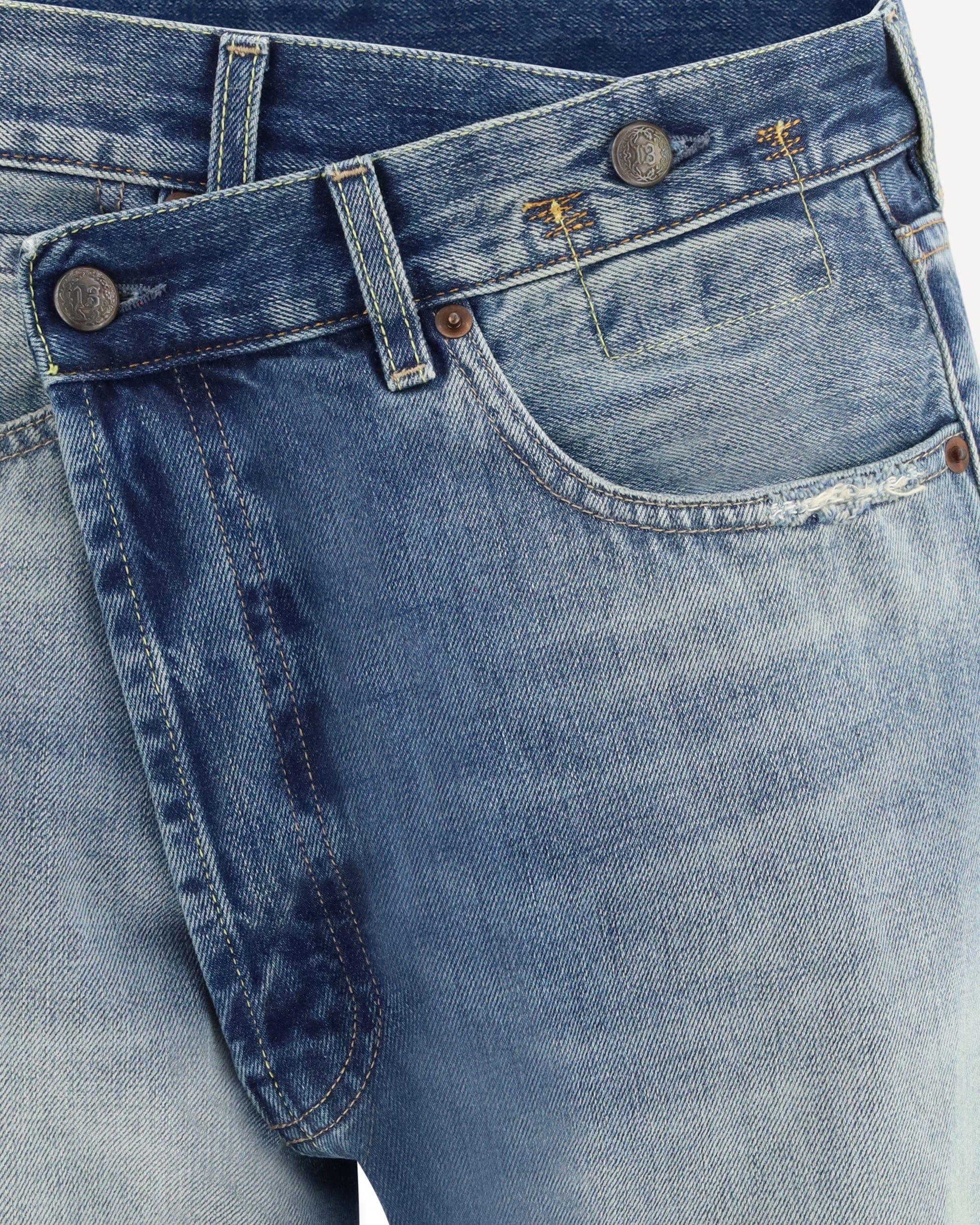 R13 Straight-Leg Jeans With Turn-Ups