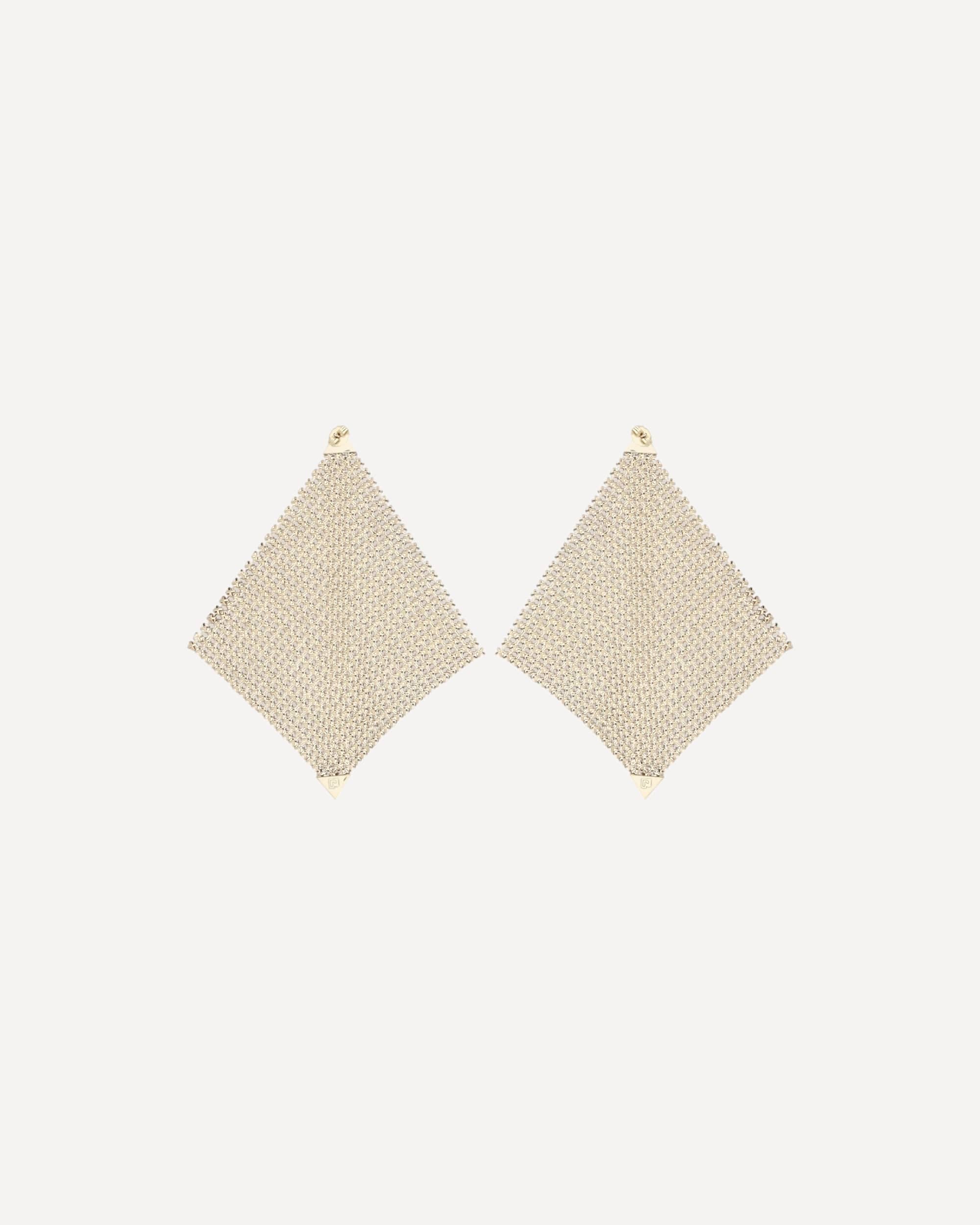 Rabanne Pixel Chainmail Earrings - alternate view
