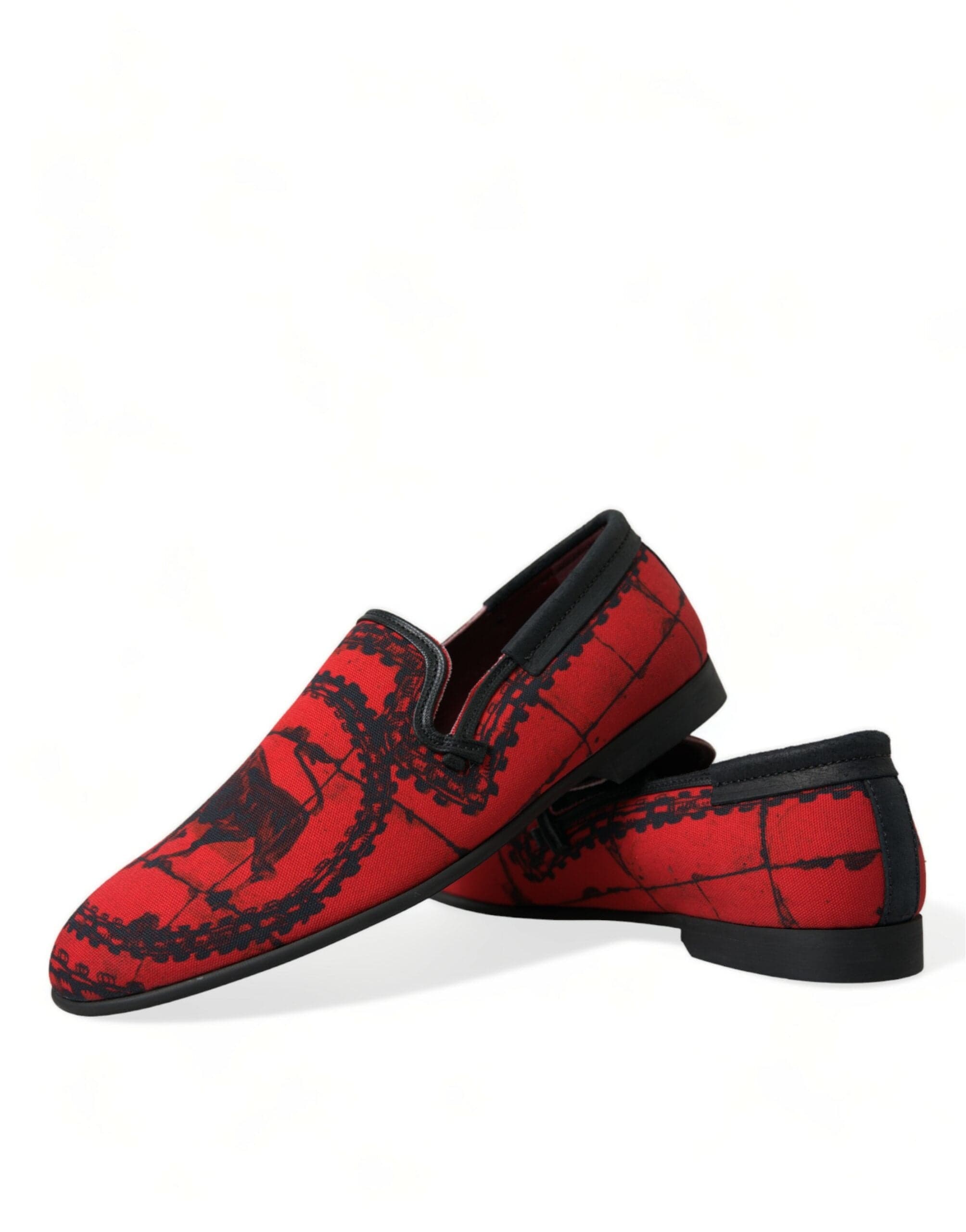 strapless open back dress Dolce & Gabbana Torero-Inspired Luxe Red & Black Loafers EU40.5/US7.5