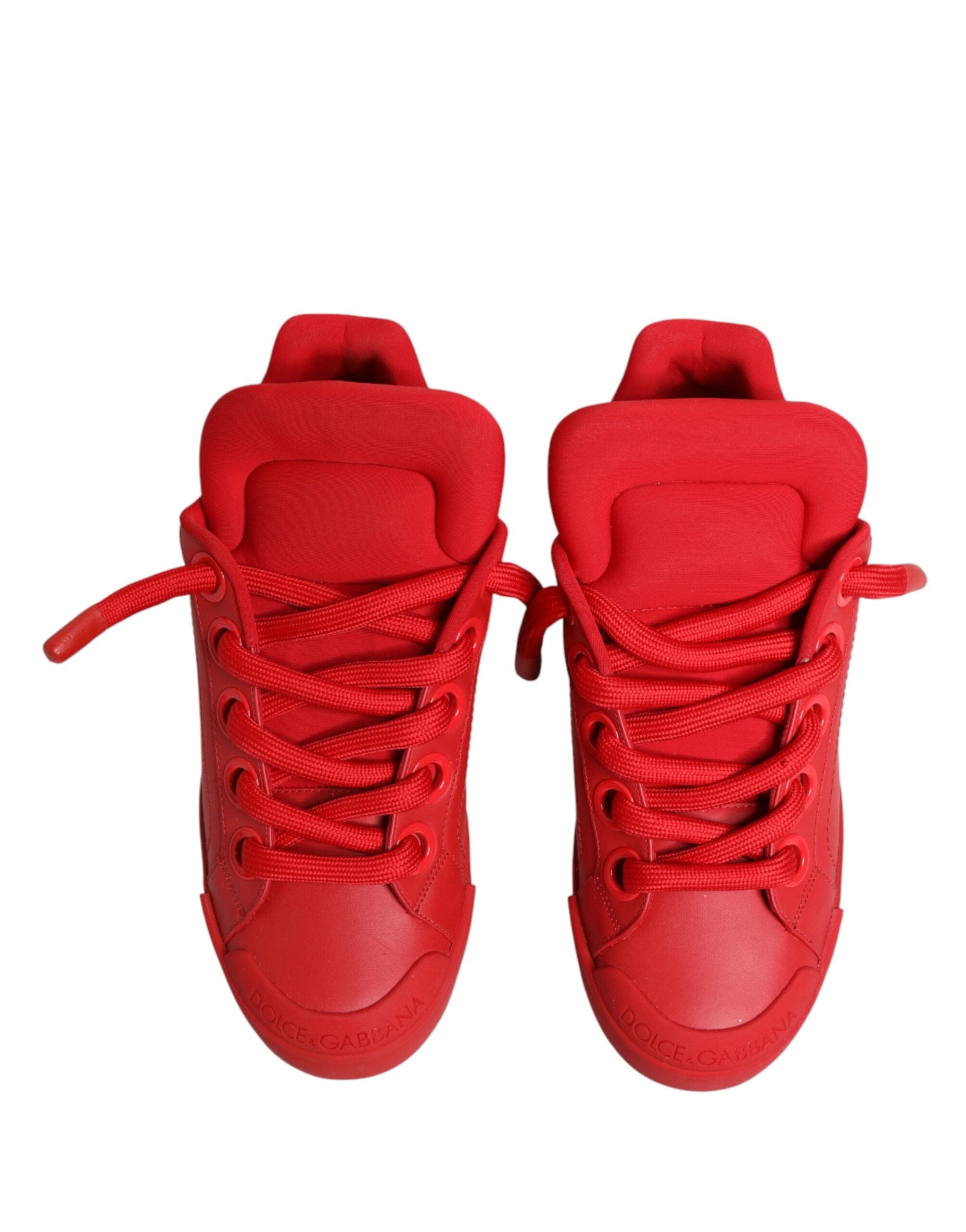 Dolce & Gabbana Red Portofino Low-Top Sneakers | Sendegaro SA