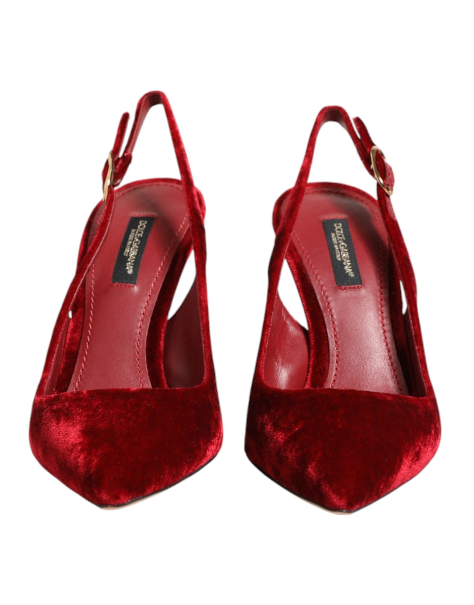 Dolce & Gabbana レッドスエード ベルッチ スリングバック | Sendegaro JP