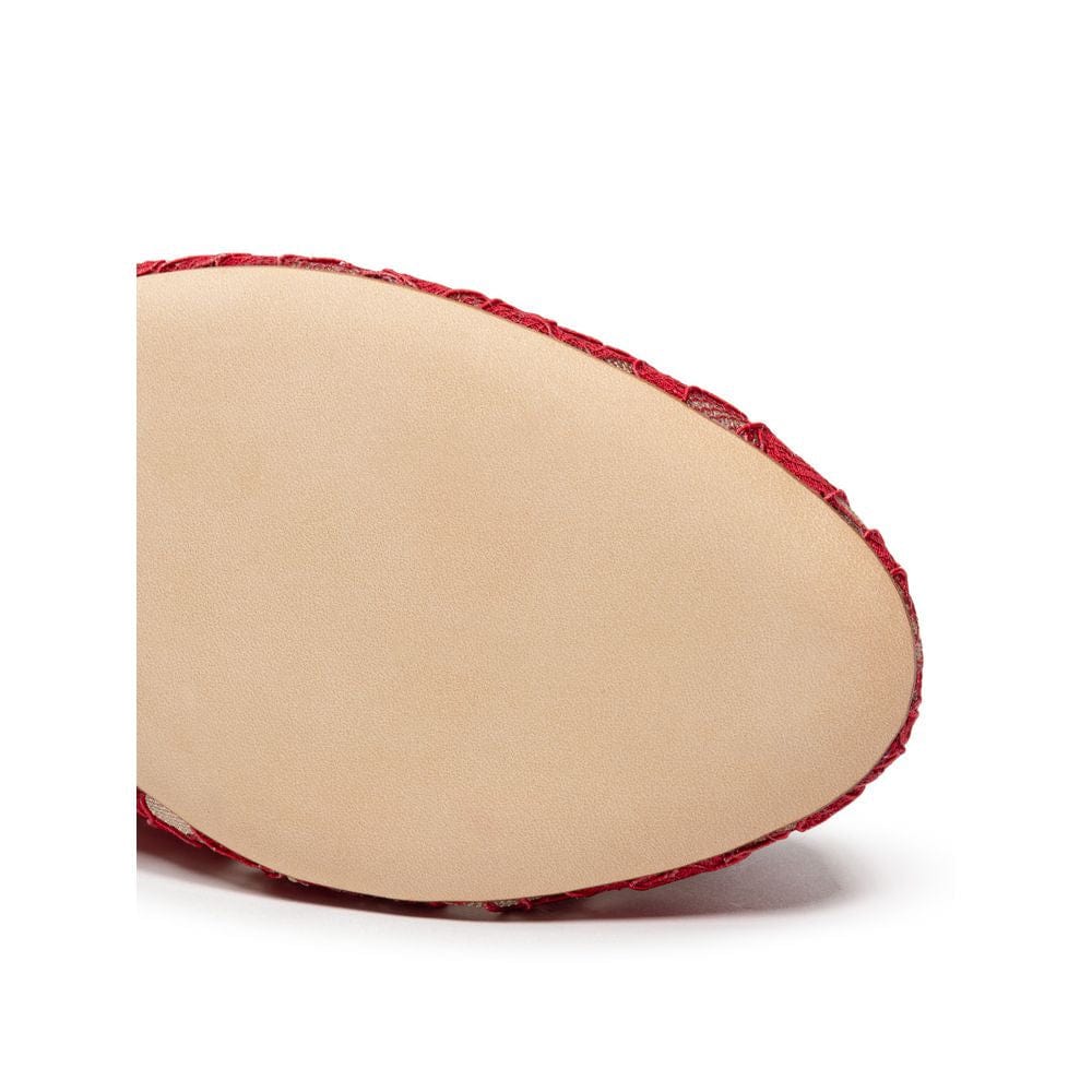 Dolce & Gabbana Red Viscose Ballet Flat