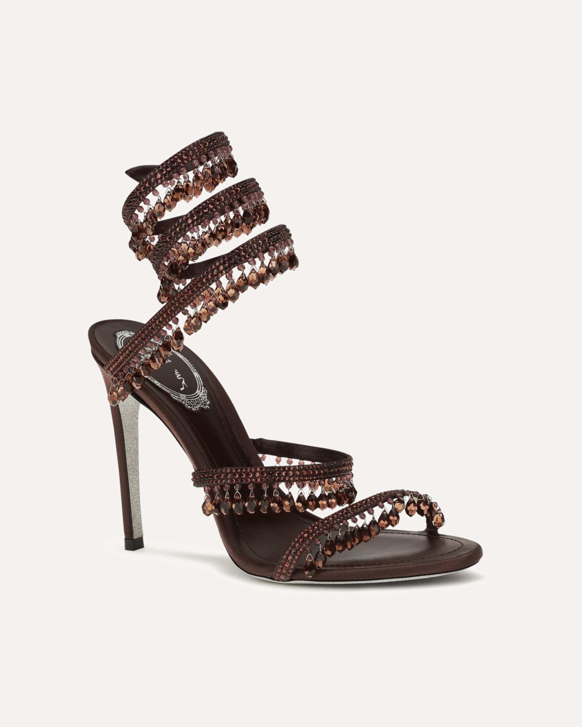 RENE CAOVILLA RENE CAOVILLA Chandelier Satin Sandals
