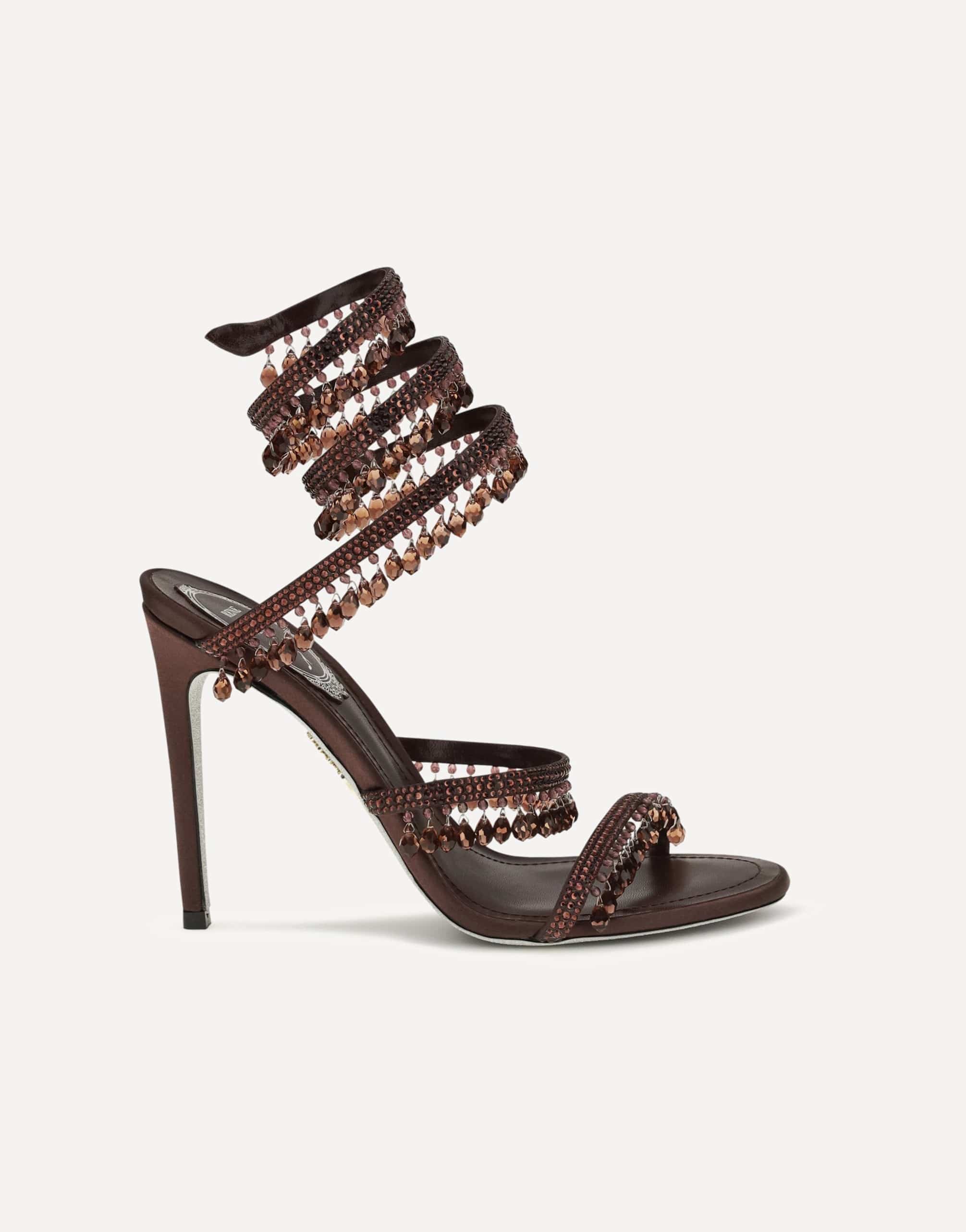 RENE CAOVILLA Chandelier Satin Sandals | Sendegaro AE
