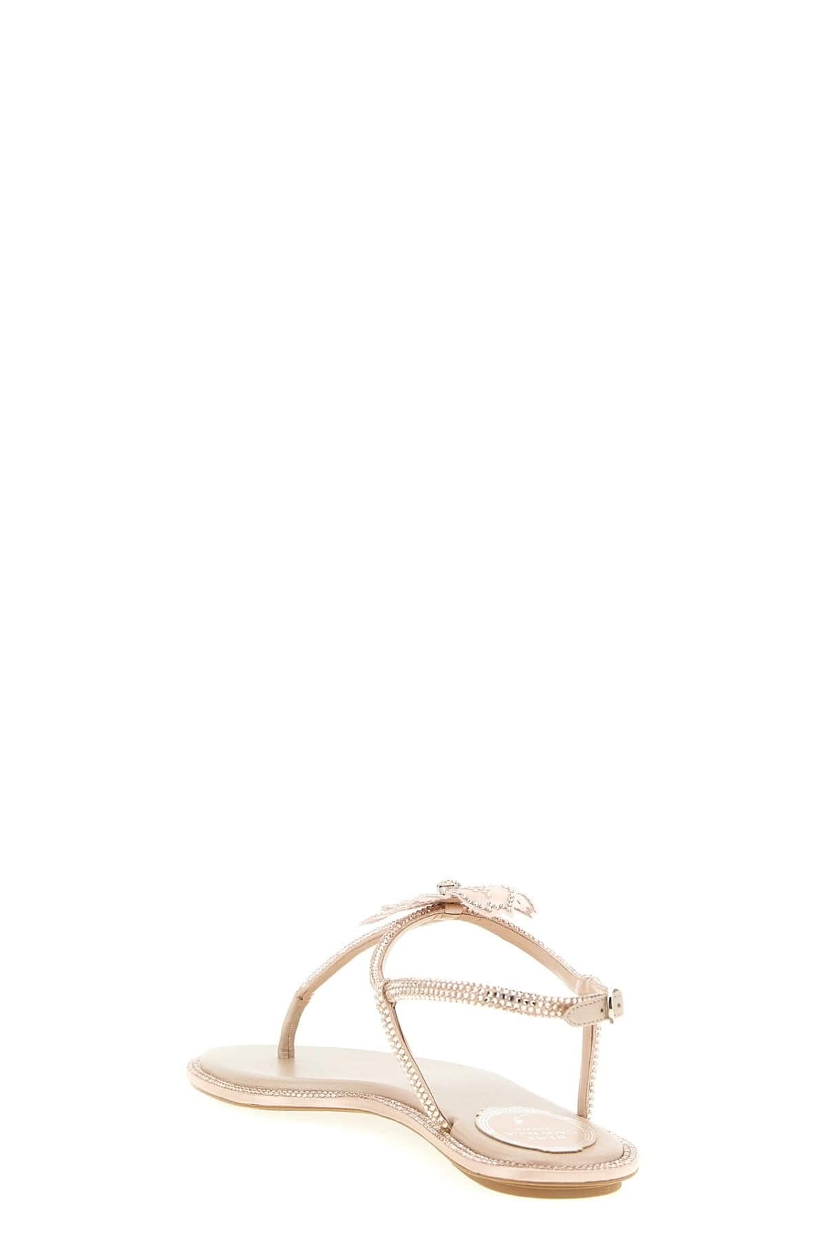 RENE CAOVILLA RENE CAOVILLA Peach Flower Thong Sandals