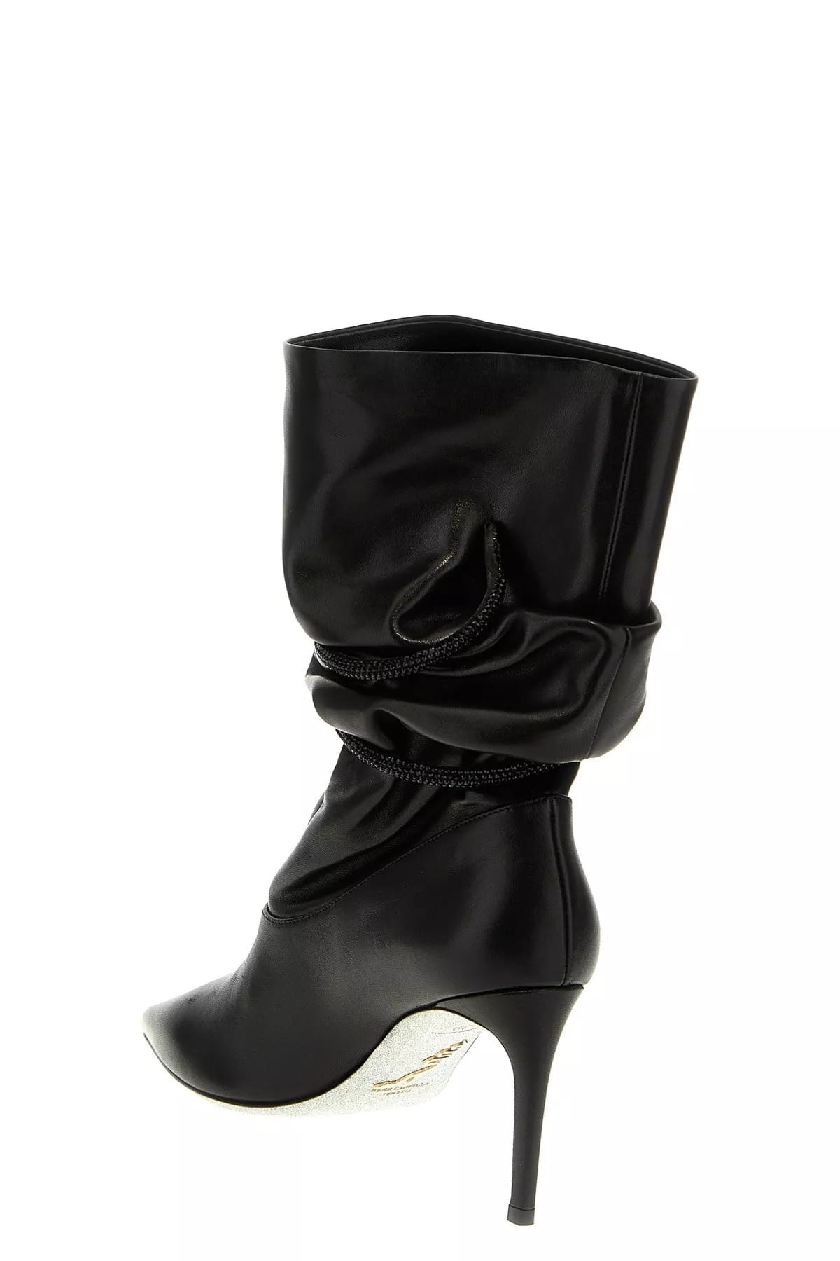 RENE CAOVILLA RENE CAOVILLA Rhinestone Nappa Ankle Boots