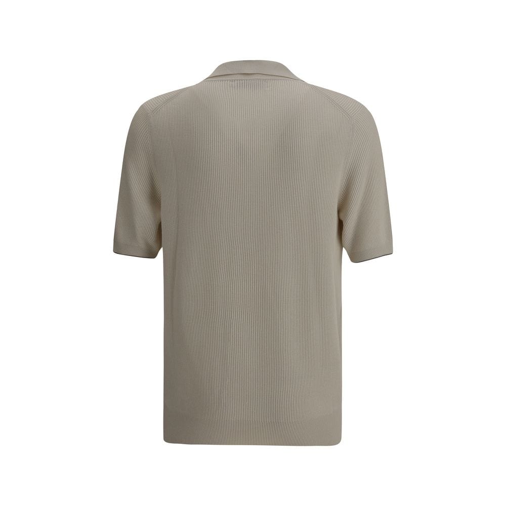 Brunello Cucinelli Ribbed Polo Shirt