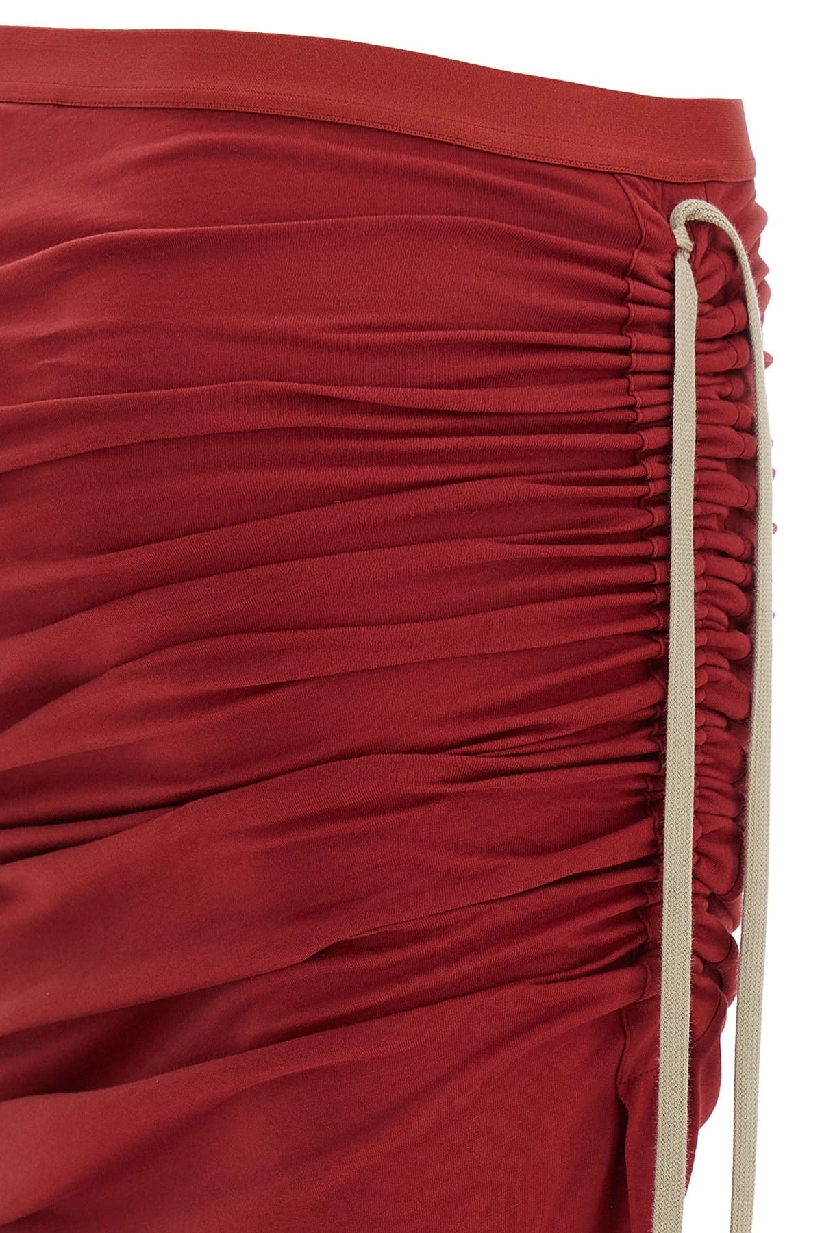 Rick Owens Rick Owens Adjustable Cotton Jersey Skirt