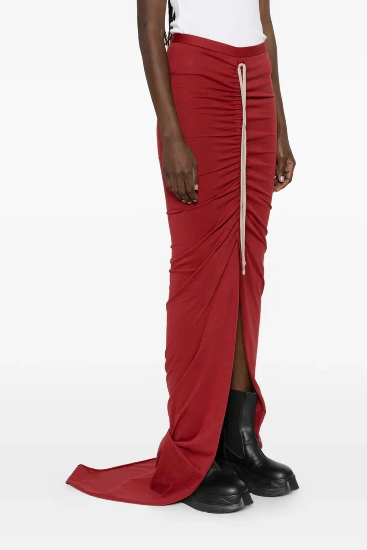 Rick Owens Adjustable Cotton Jersey Skirt - alternate view