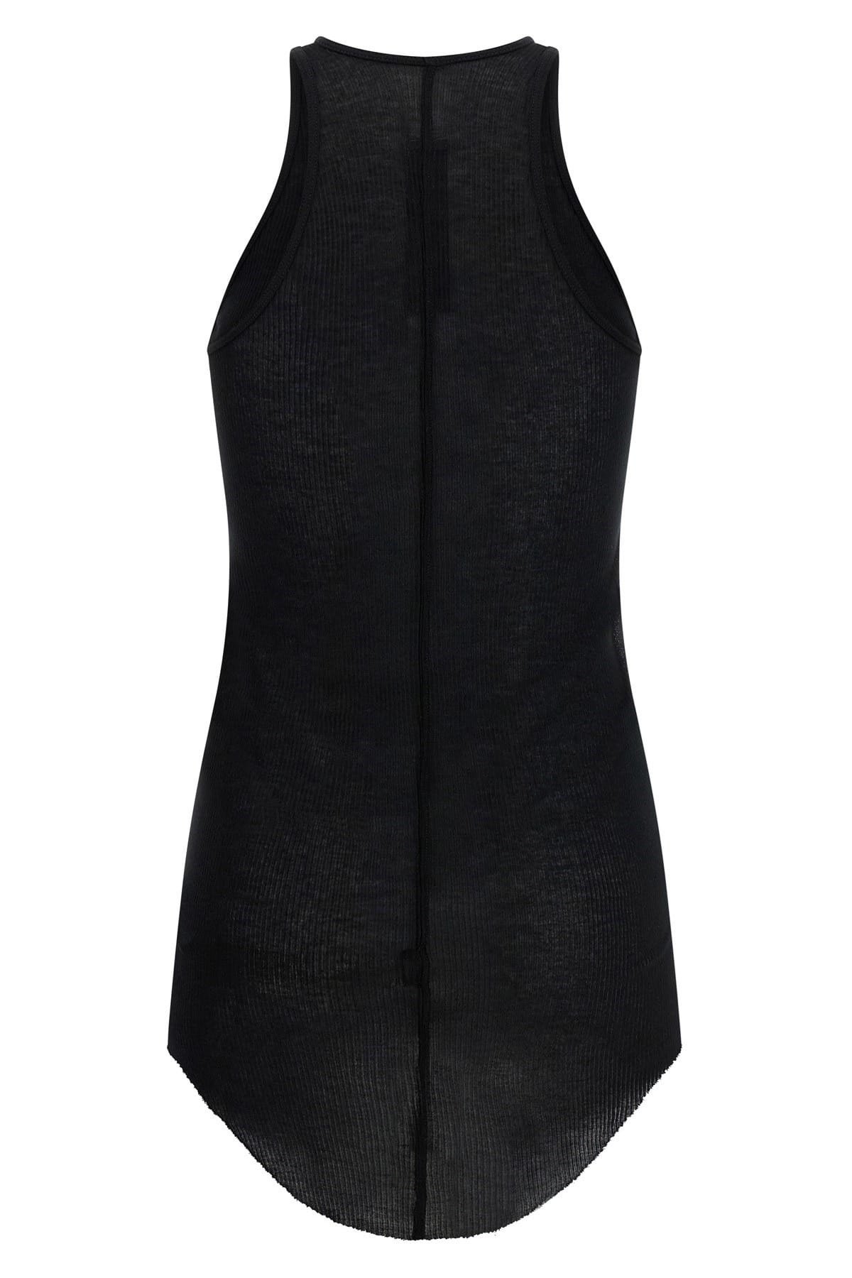 Rick Owens Basic Rib Asymmetrical Tank Top - alternate view