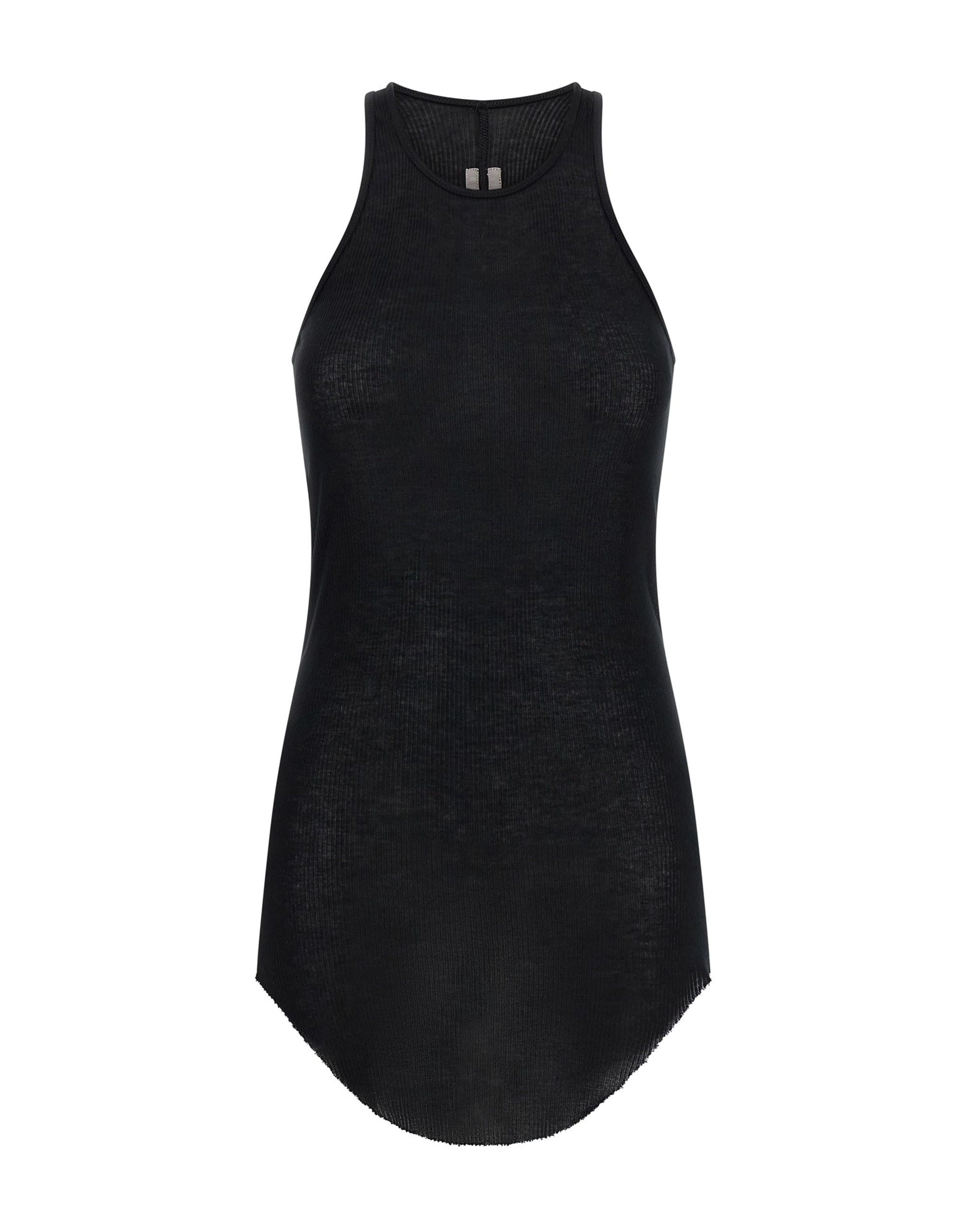 Rick Owens Rick Owens Basic Rib Asymmetrical Tank Top