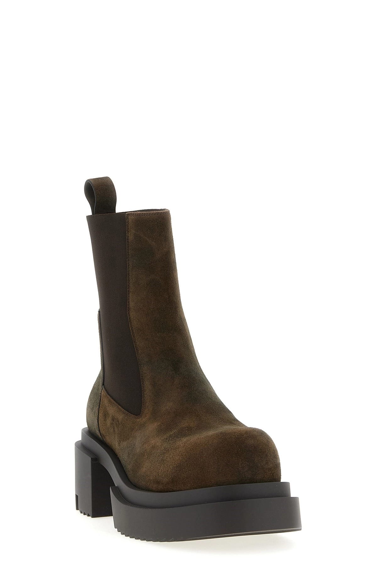 Rick Owens Rick Owens Beatle Bogun Suede Ankle Boots