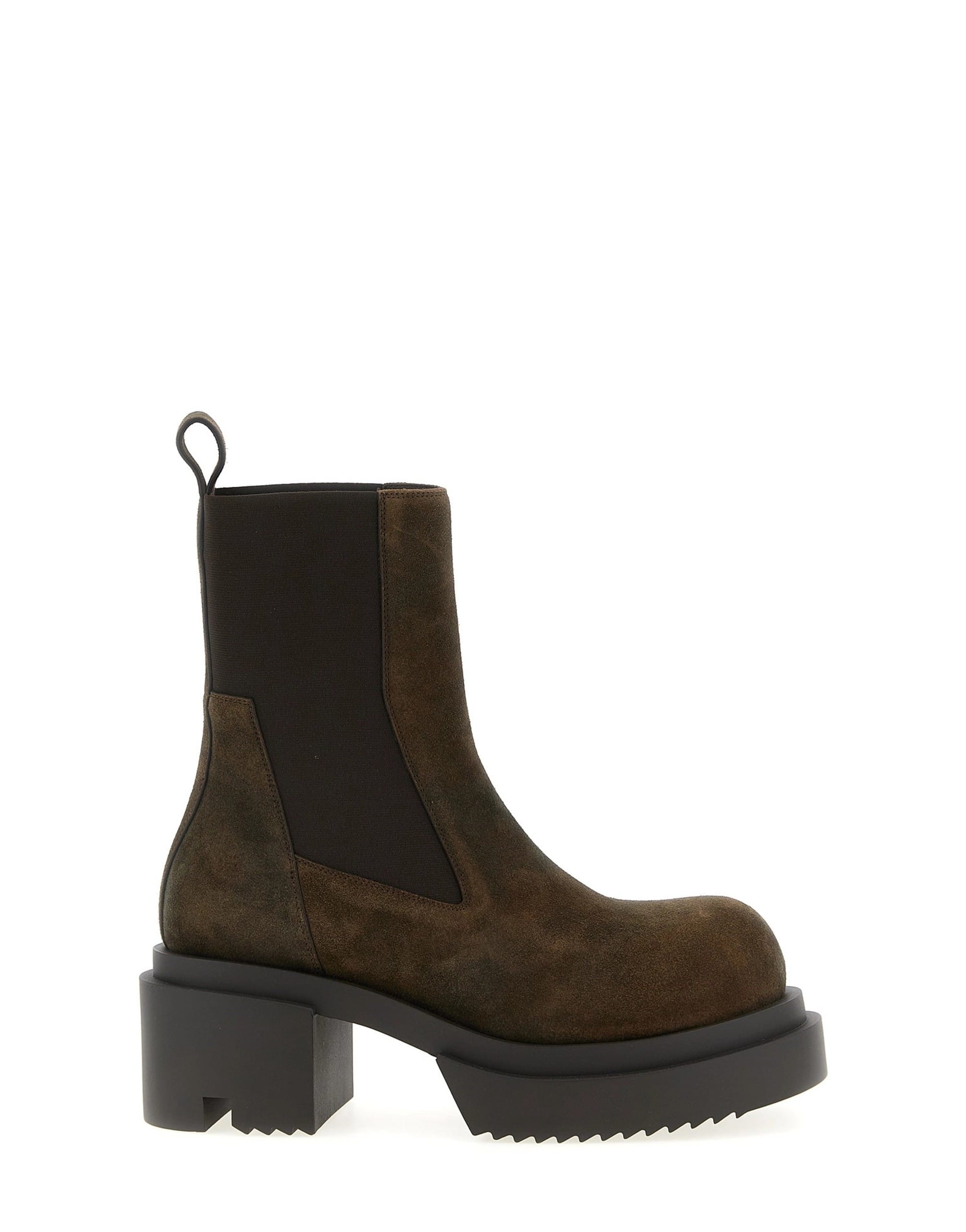 Rick Owens Rick Owens Beatle Bogun Suede Ankle Boots