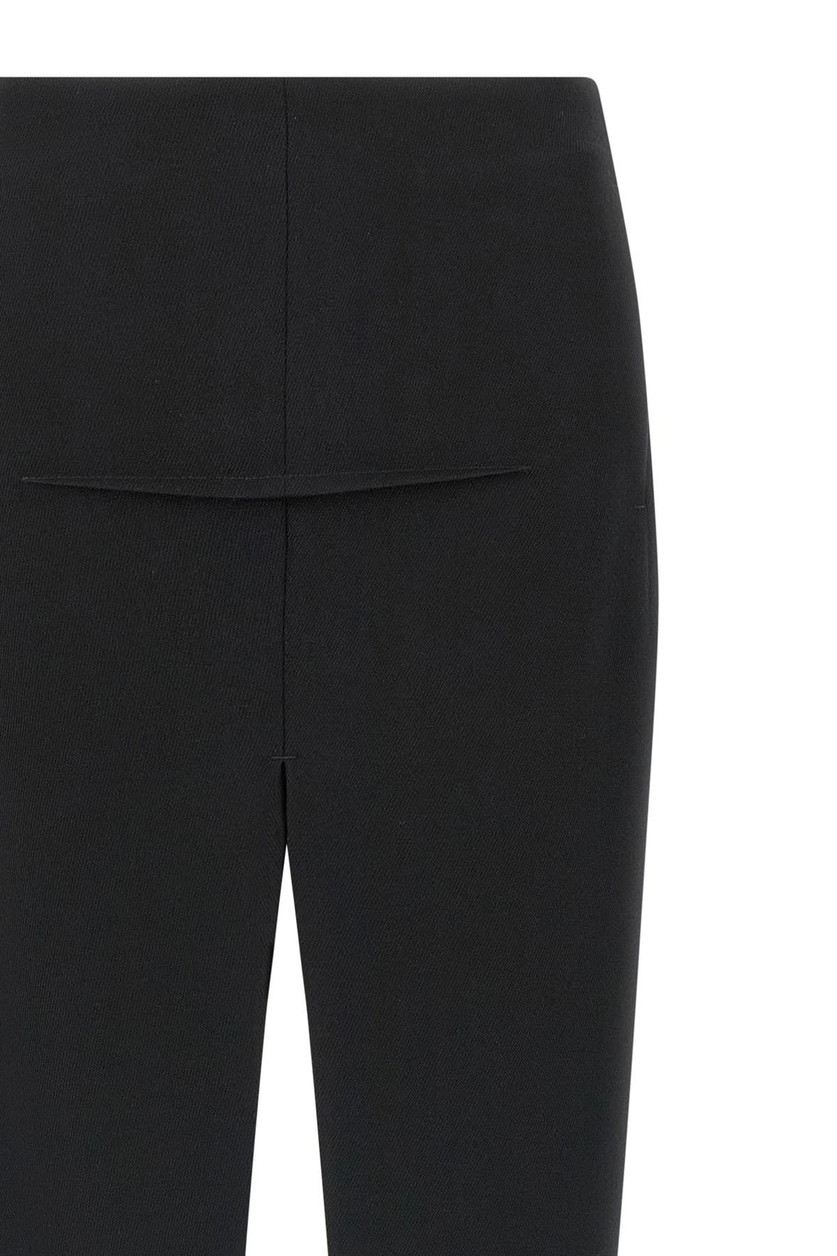 Rick Owens Rick Owens Black Sliced Wool Skirt