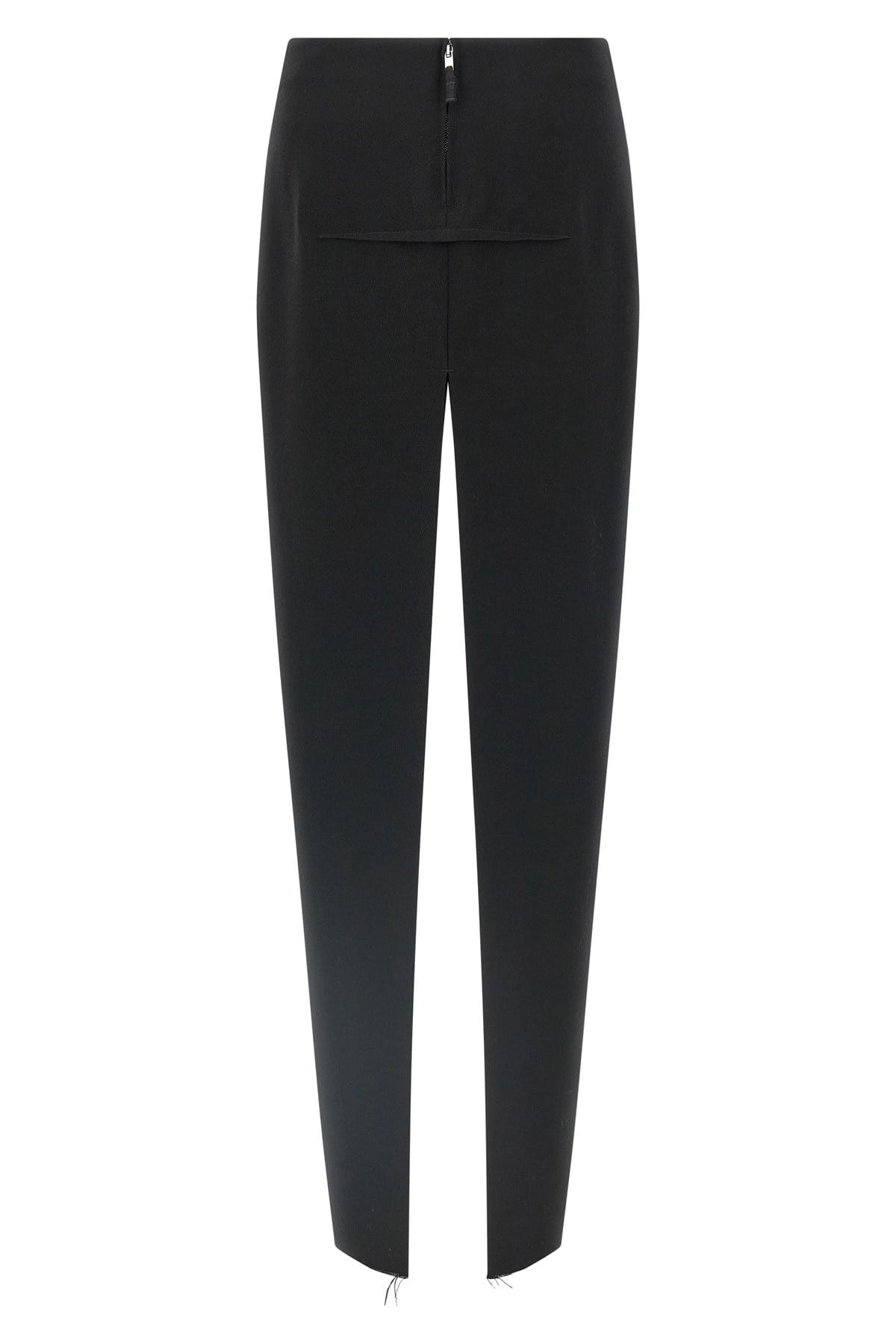 Rick Owens Rick Owens Black Sliced Wool Skirt