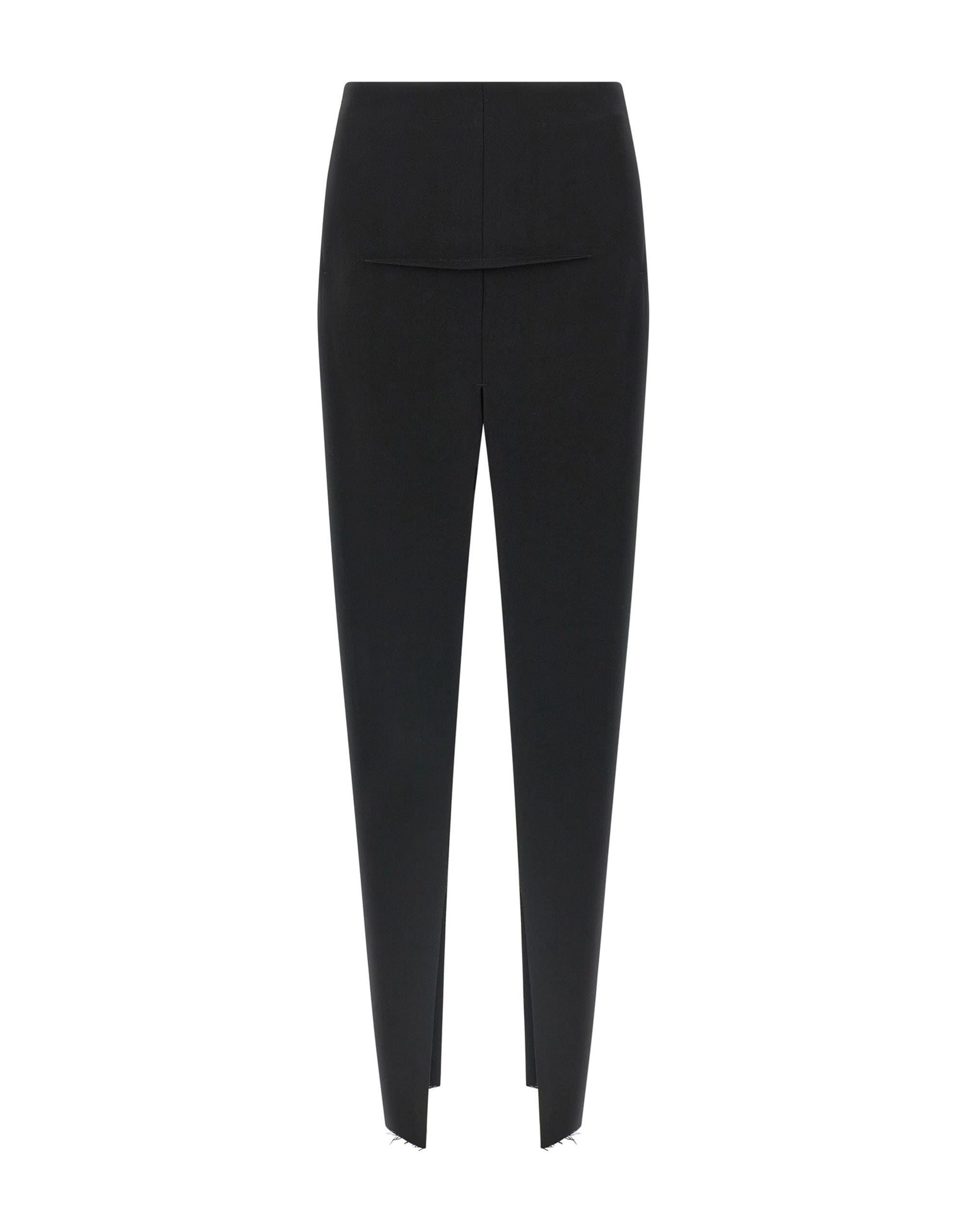 Rick Owens Rick Owens Black Sliced Wool Skirt